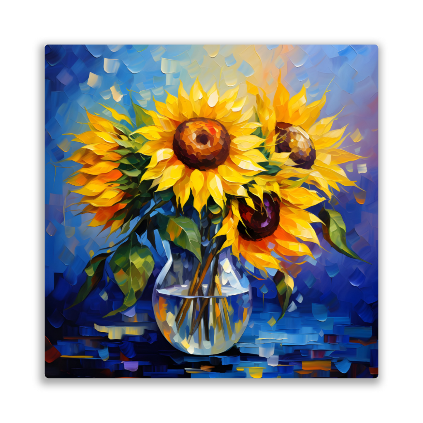 Azure Embrace Premium Square Aluminum Prints