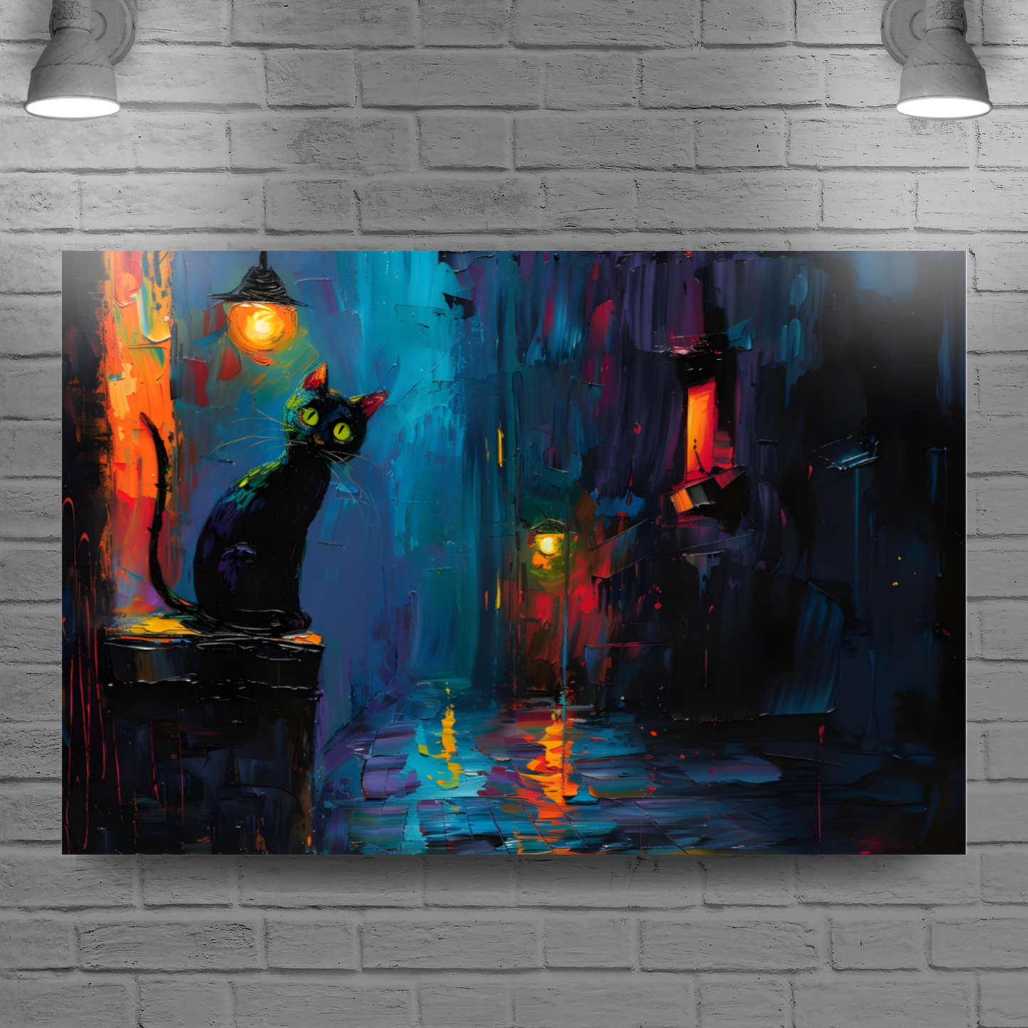 Nocturnal Guardian Deluxe Box Landscape Canvas Prints