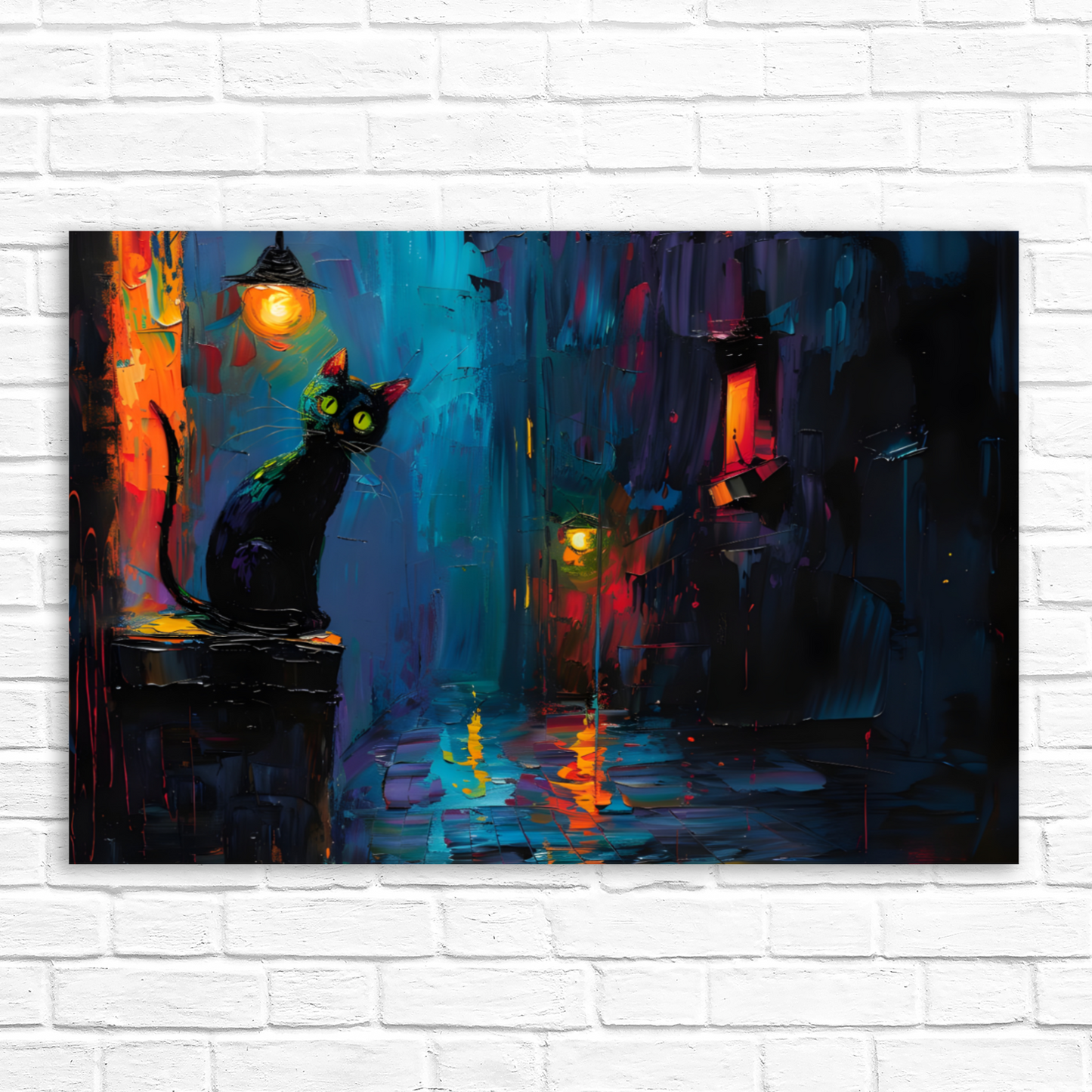 Nocturnal Guardian Deluxe Box Landscape Canvas Prints