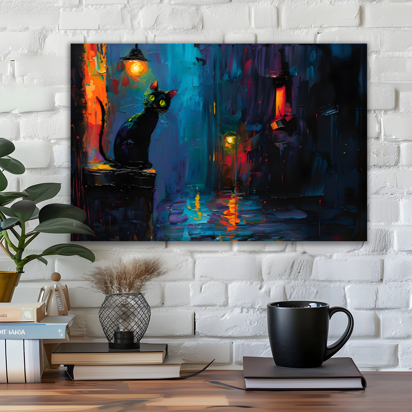 Nocturnal Guardian Deluxe Box Landscape Canvas Prints