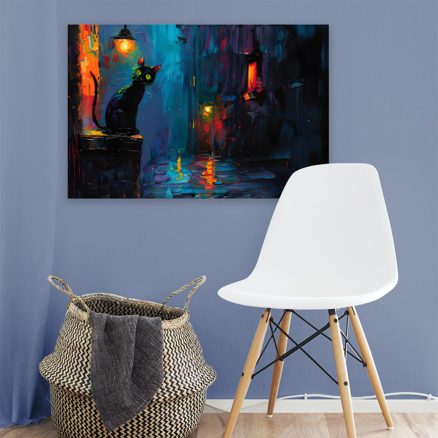 Nocturnal Guardian Deluxe Box Landscape Canvas Prints