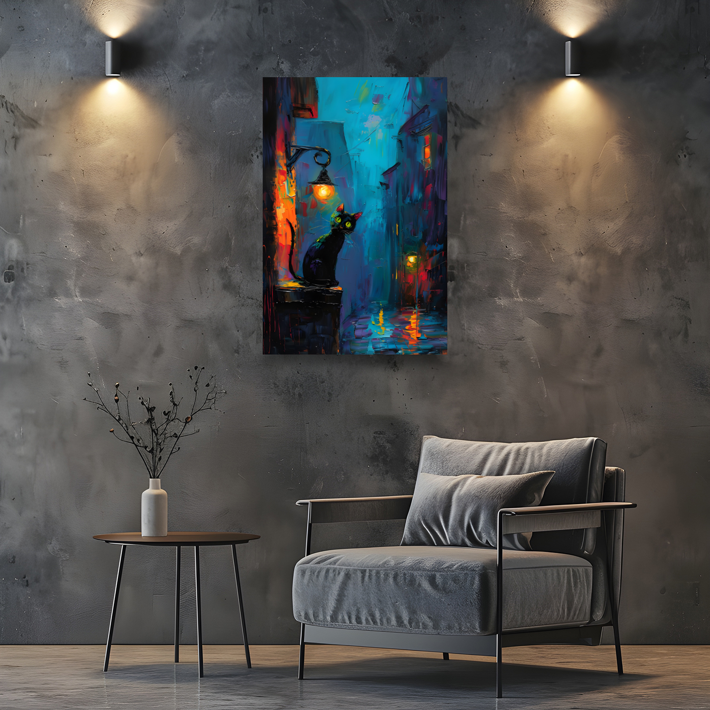 Nocturnal Guardian Deluxe Box Portrait Canvas Prints