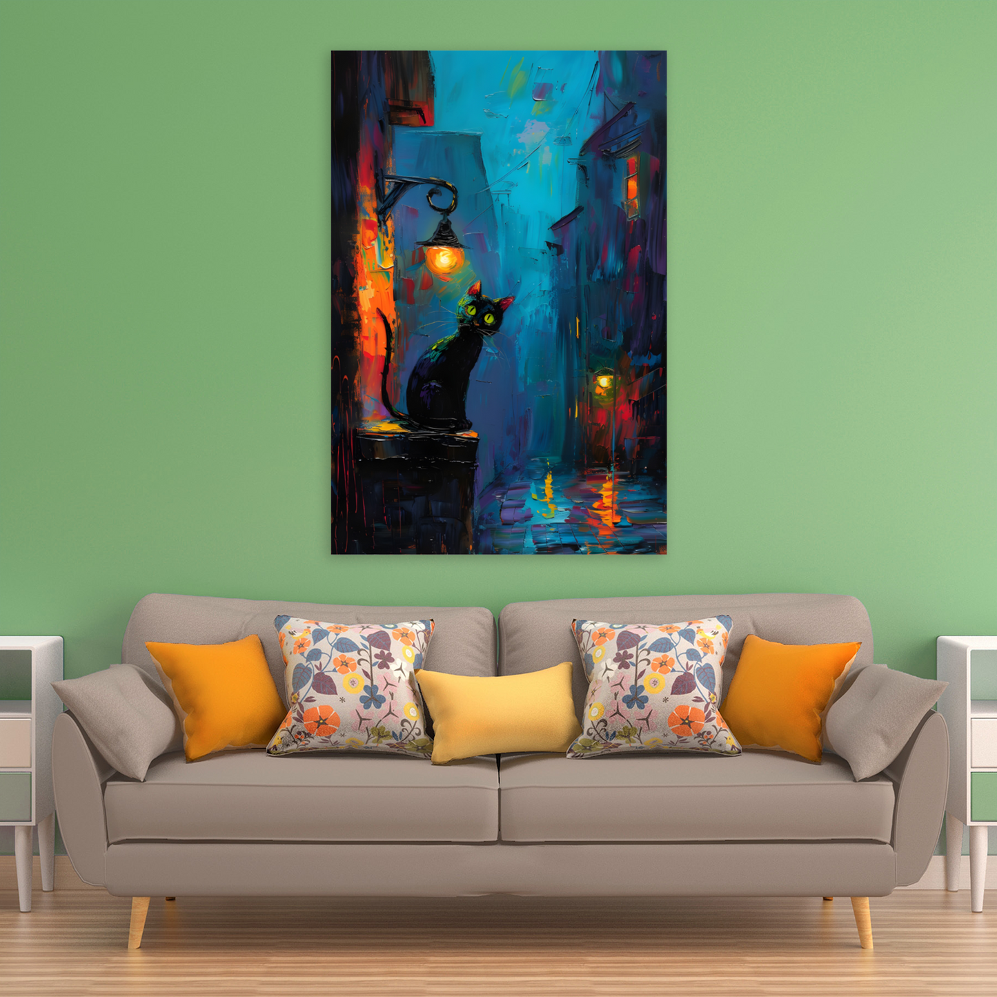 Nocturnal Guardian Deluxe Box Portrait Canvas Prints