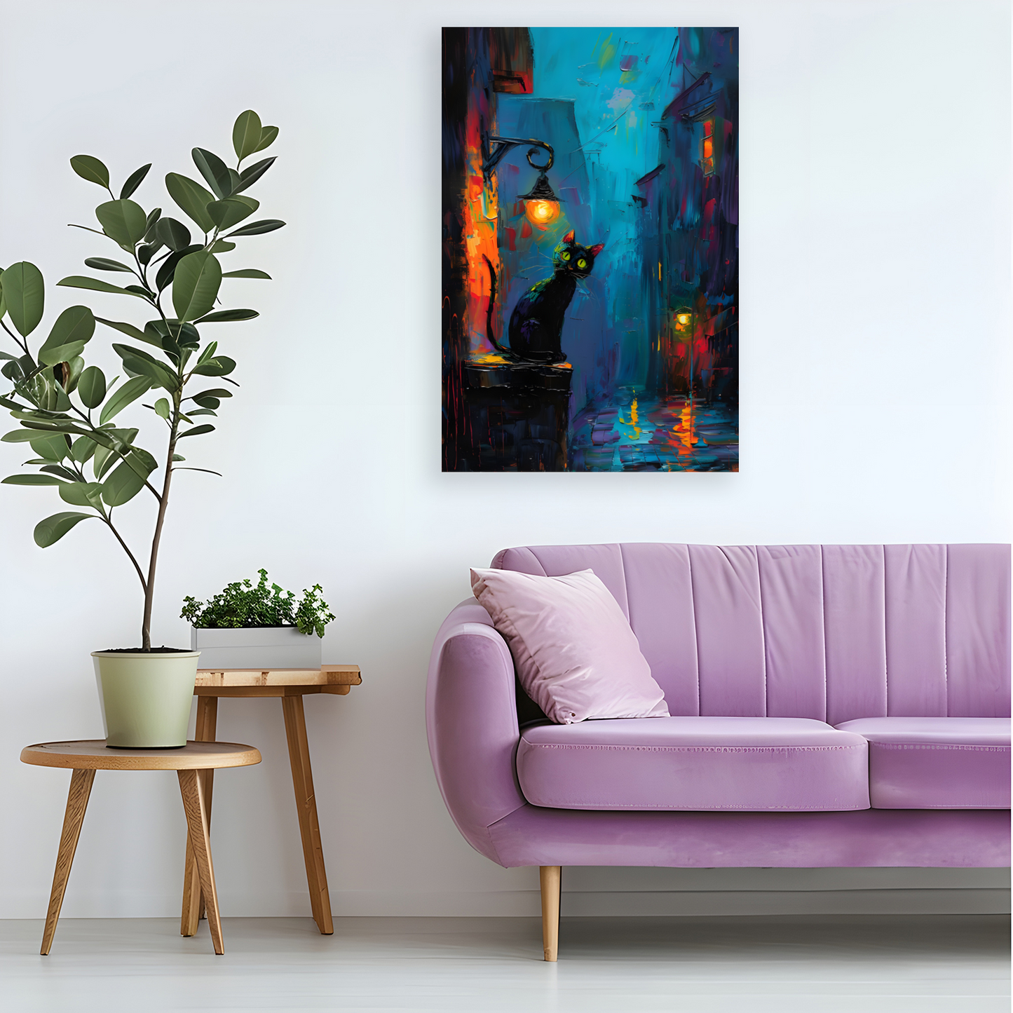 Nocturnal Guardian Deluxe Box Portrait Canvas Prints