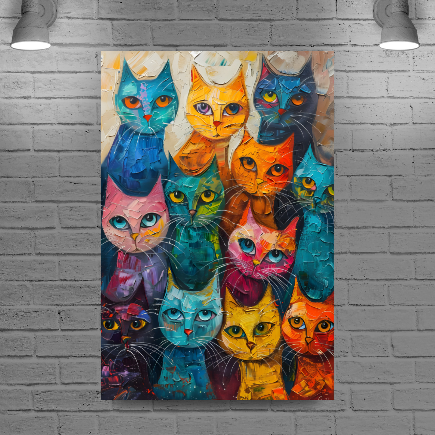 Council of Whiskers Deluxe Box Portrait Canvas Prints
