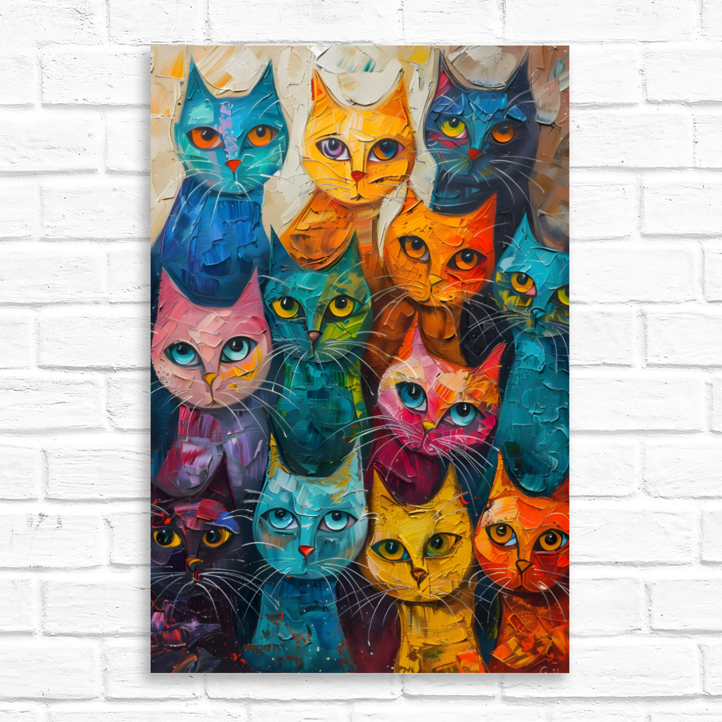 Council of Whiskers Deluxe Box Portrait Canvas Prints