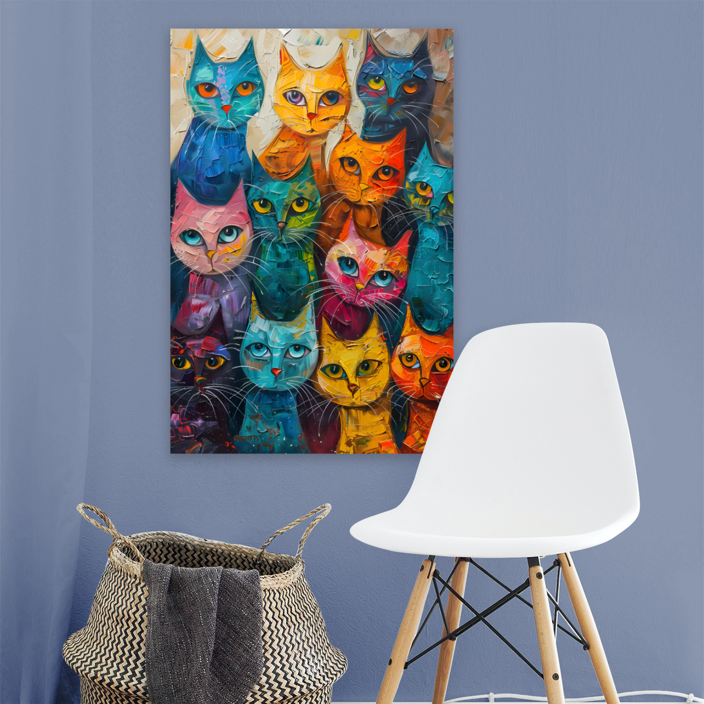Council of Whiskers Deluxe Box Portrait Canvas Prints