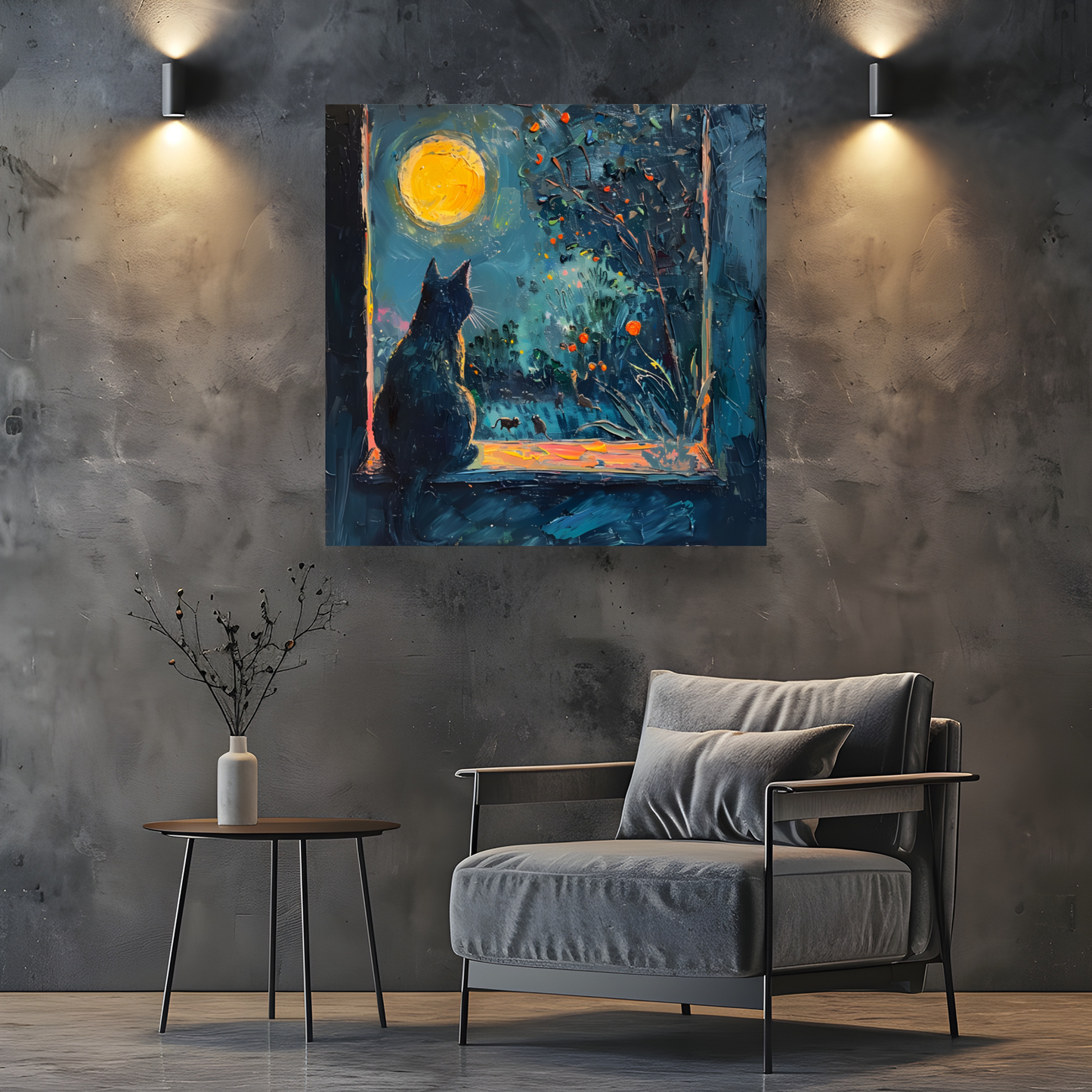 Window to the Wild Deluxe Box Square Canvas Prints