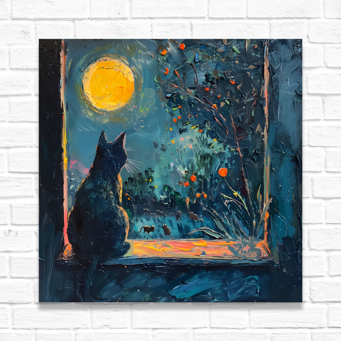 Window to the Wild Deluxe Box Square Canvas Prints