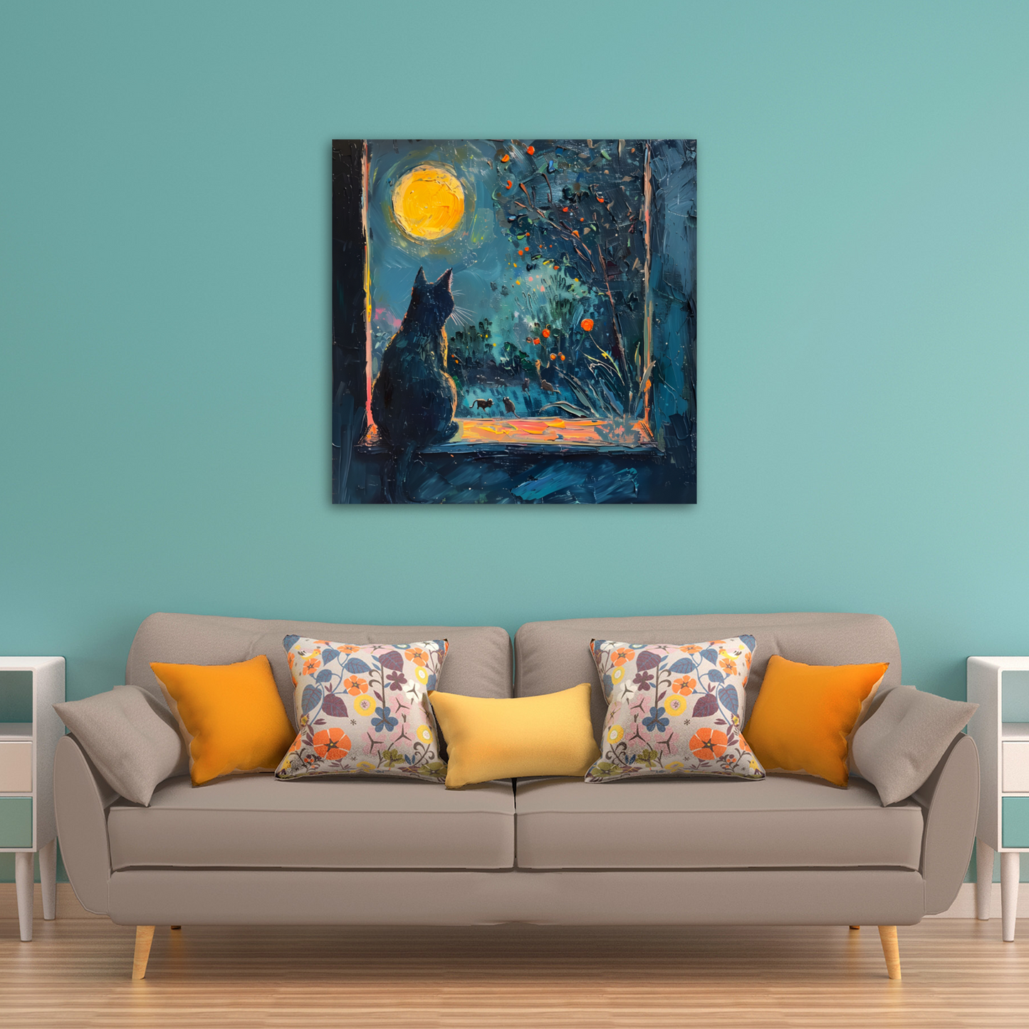 Window to the Wild Deluxe Box Square Canvas Prints