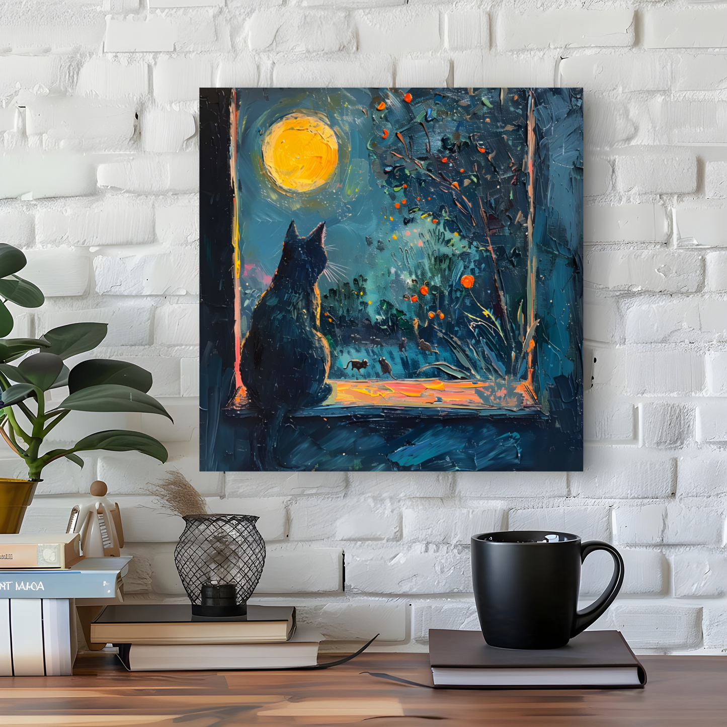 Window to the Wild Deluxe Box Square Canvas Prints
