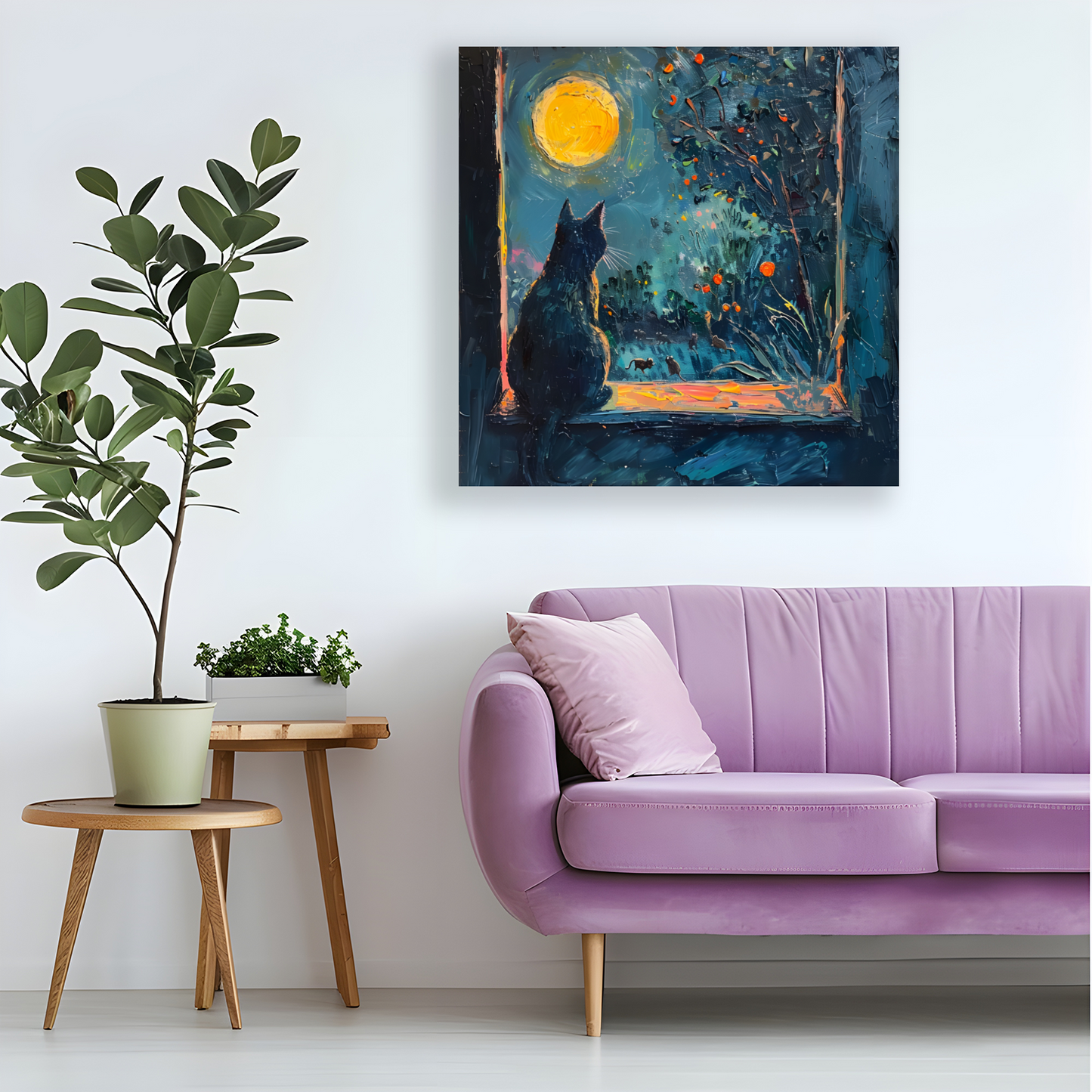 Window to the Wild Deluxe Box Square Canvas Prints