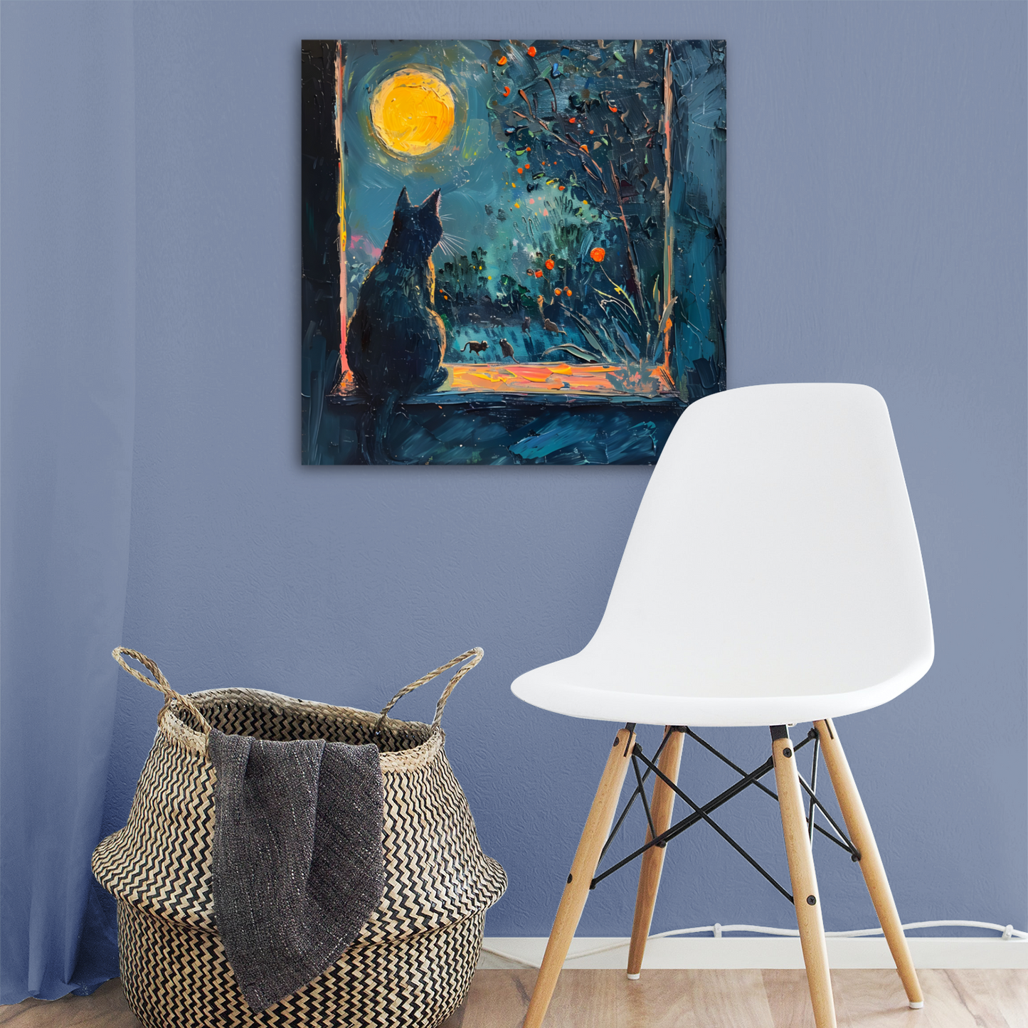 Window to the Wild Deluxe Box Square Canvas Prints