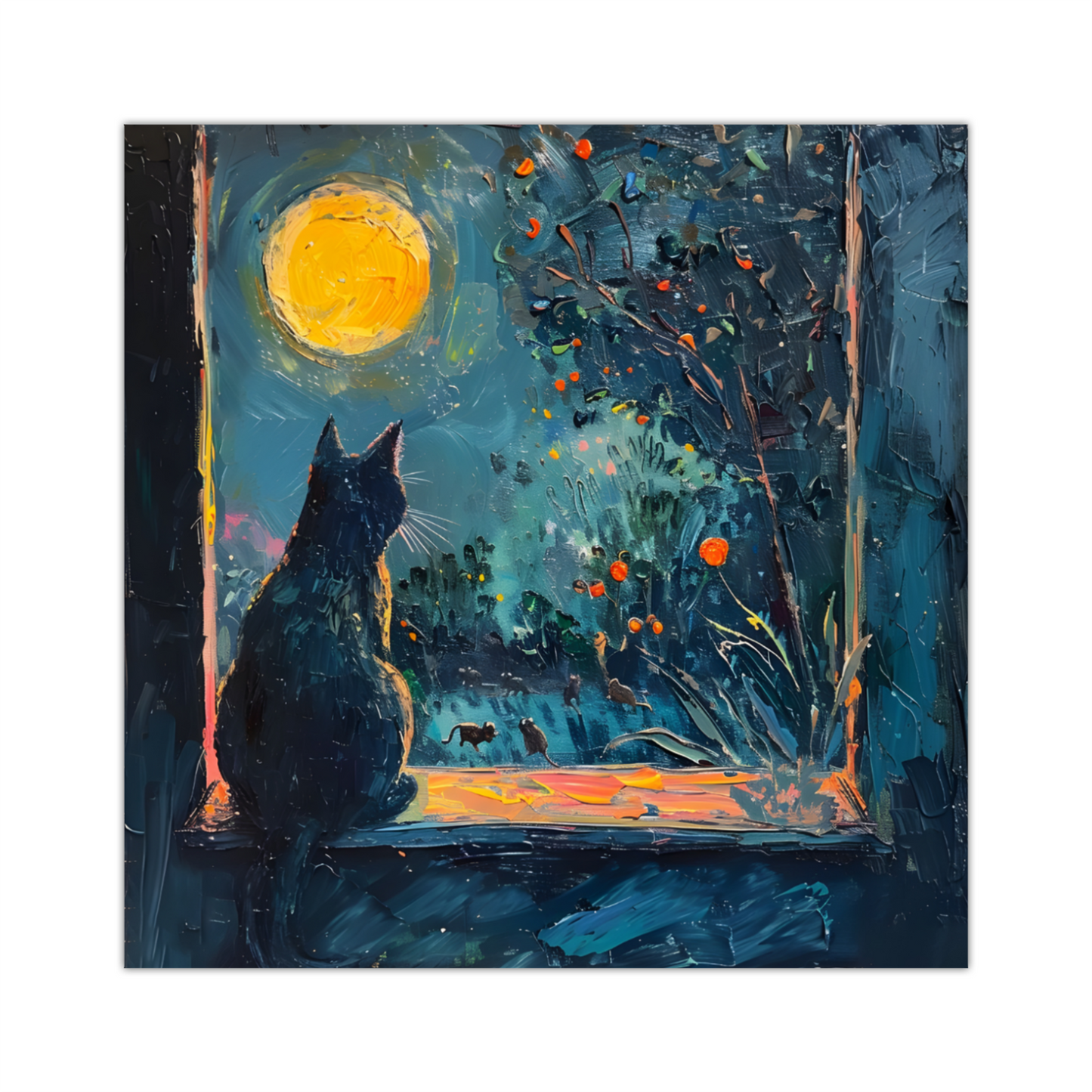 Window to the Wild Deluxe Box Square Canvas Prints