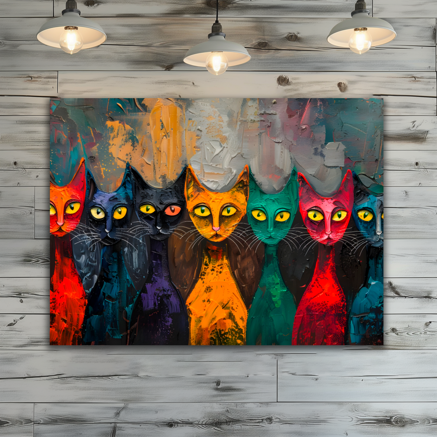 Council of Whiskers Premium Landscape Aluminum Prints