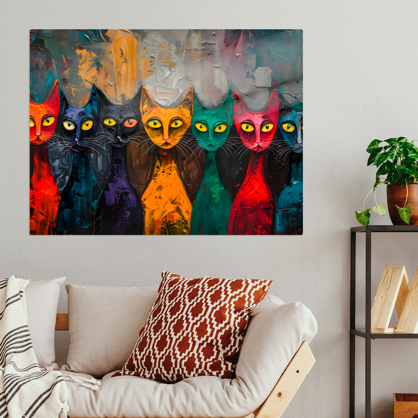 Council of Whiskers Premium Landscape Aluminum Prints