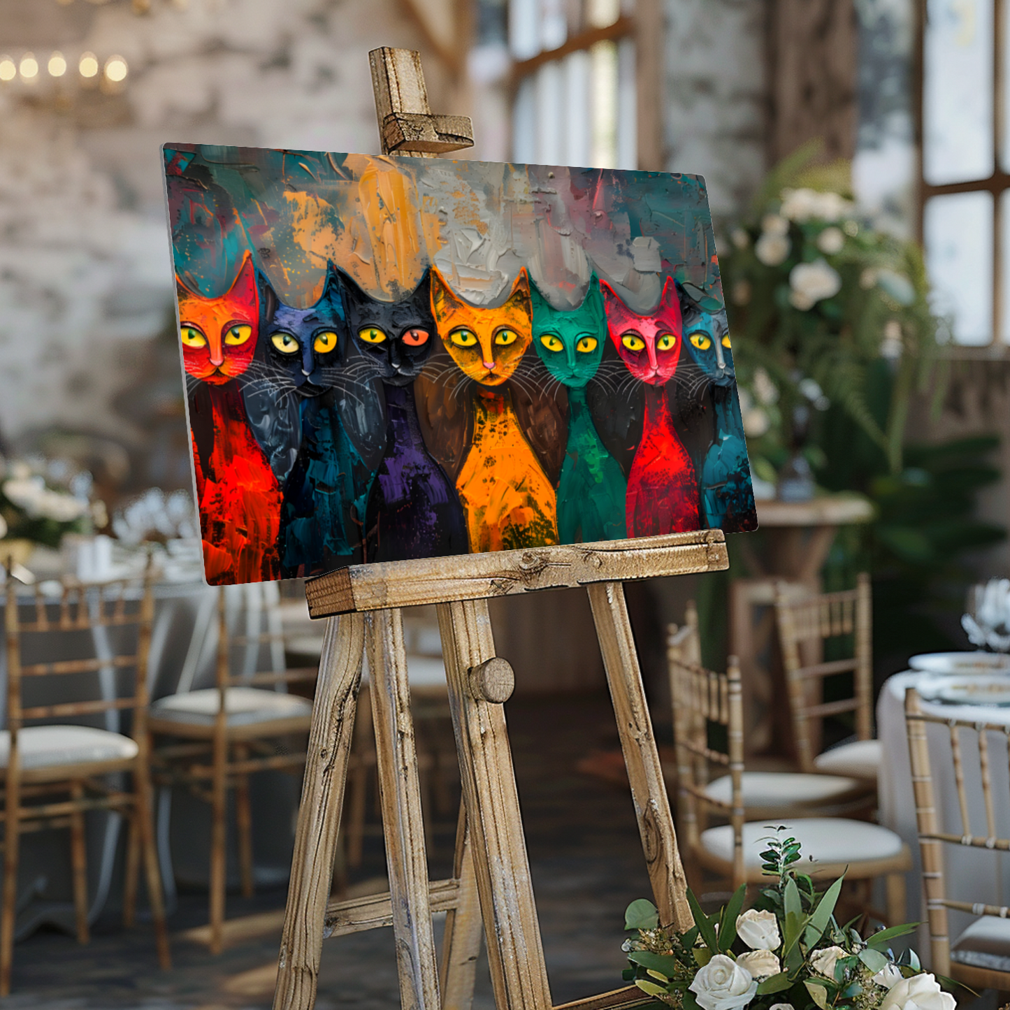 Council of Whiskers Premium Landscape Aluminum Prints
