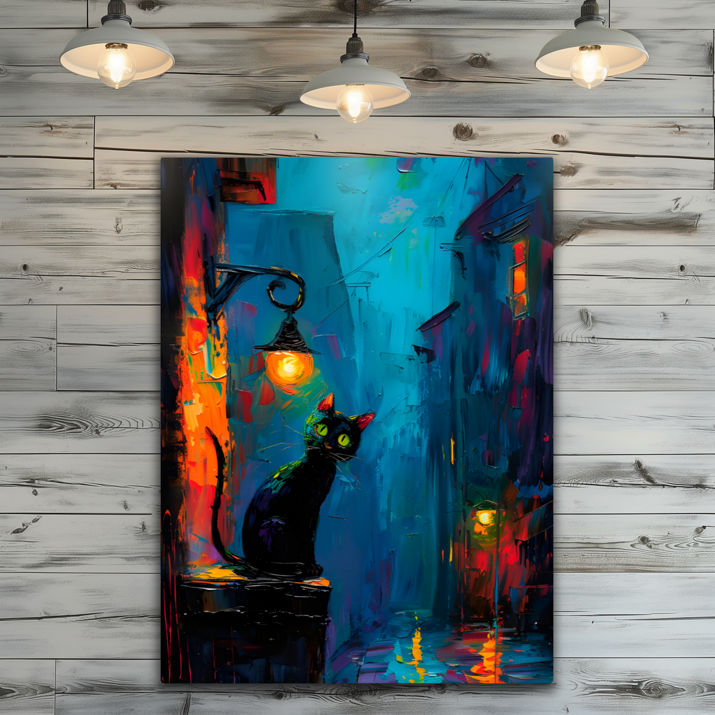 Nocturnal Guardian Premium Portrait Aluminum Prints