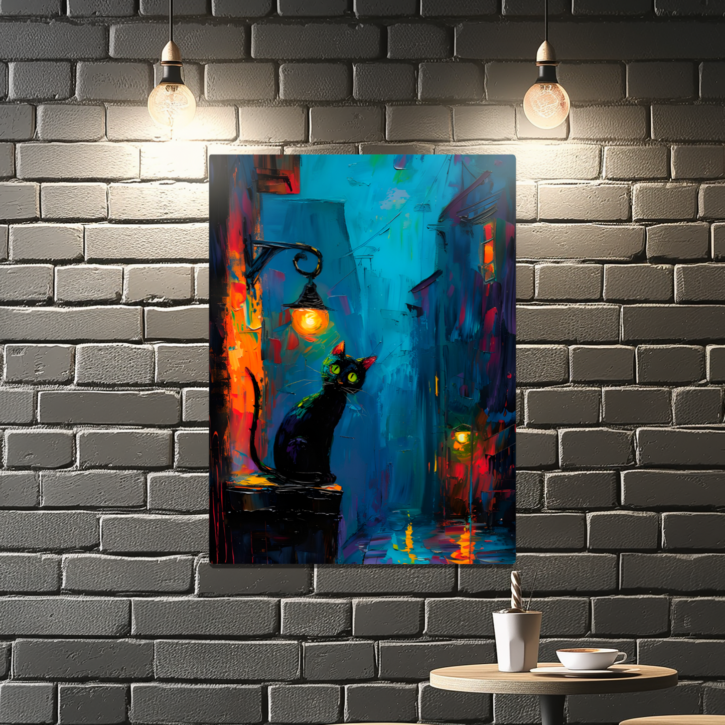 Nocturnal Guardian Premium Portrait Aluminum Prints