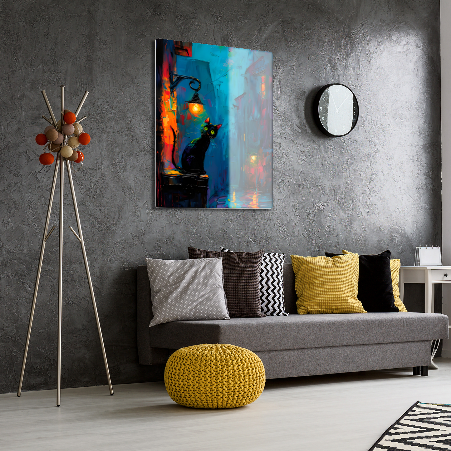 Nocturnal Guardian Premium Portrait Aluminum Prints