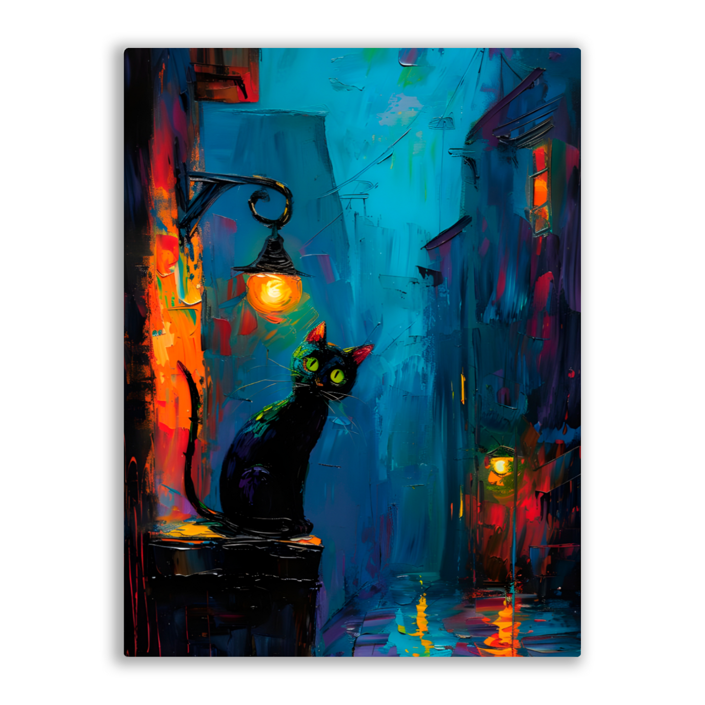 Nocturnal Guardian Premium Portrait Aluminum Prints