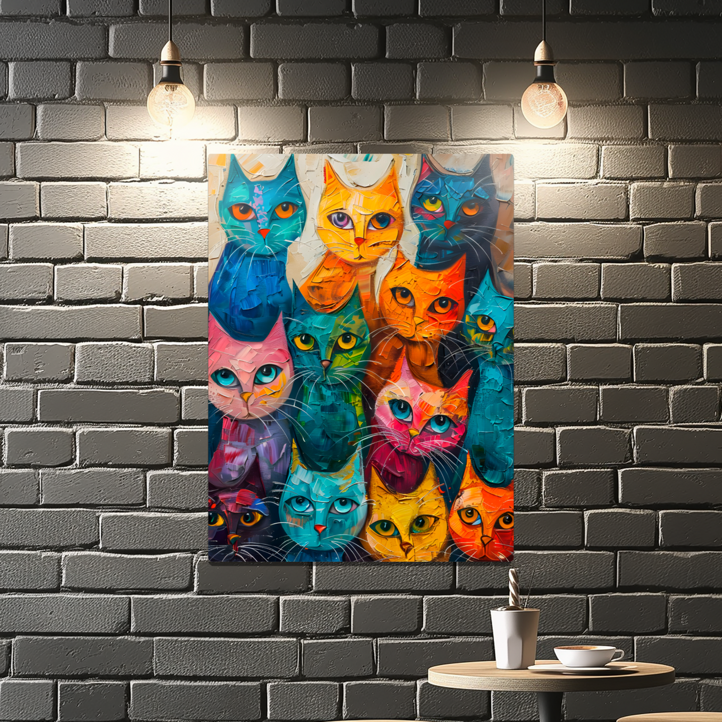 Council of Whiskers Premium Portrait Aluminum Prints