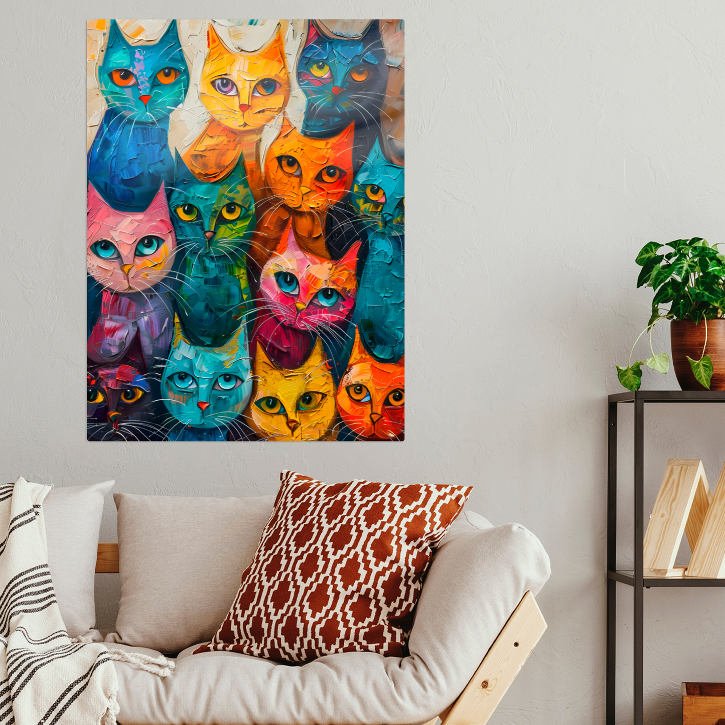 Council of Whiskers Premium Portrait Aluminum Prints
