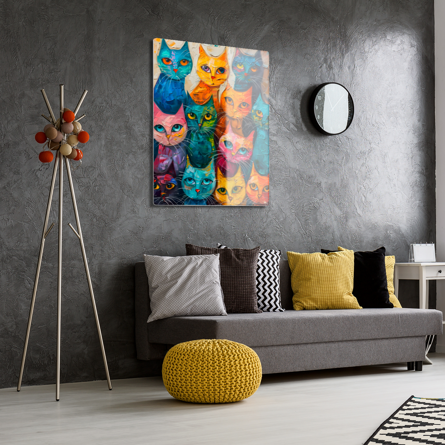 Council of Whiskers Premium Portrait Aluminum Prints