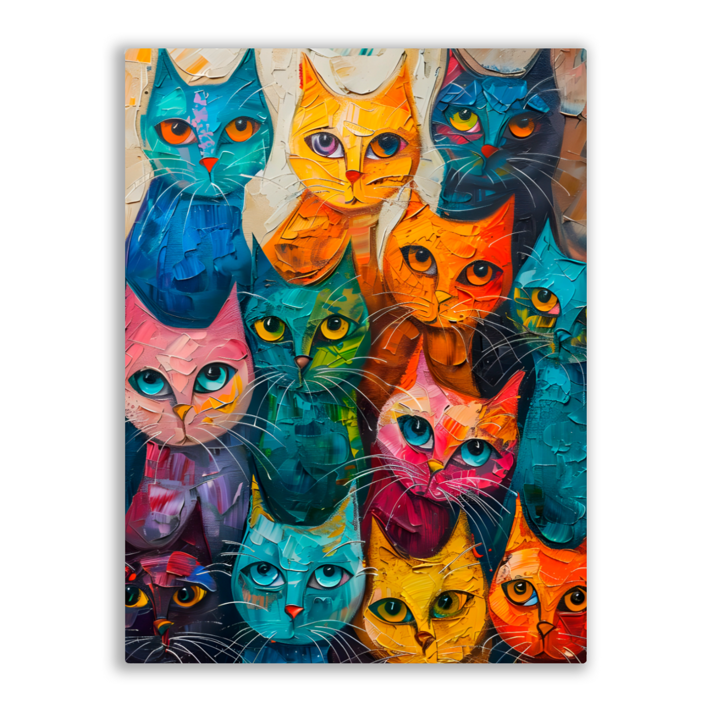 Council of Whiskers Premium Portrait Aluminum Prints