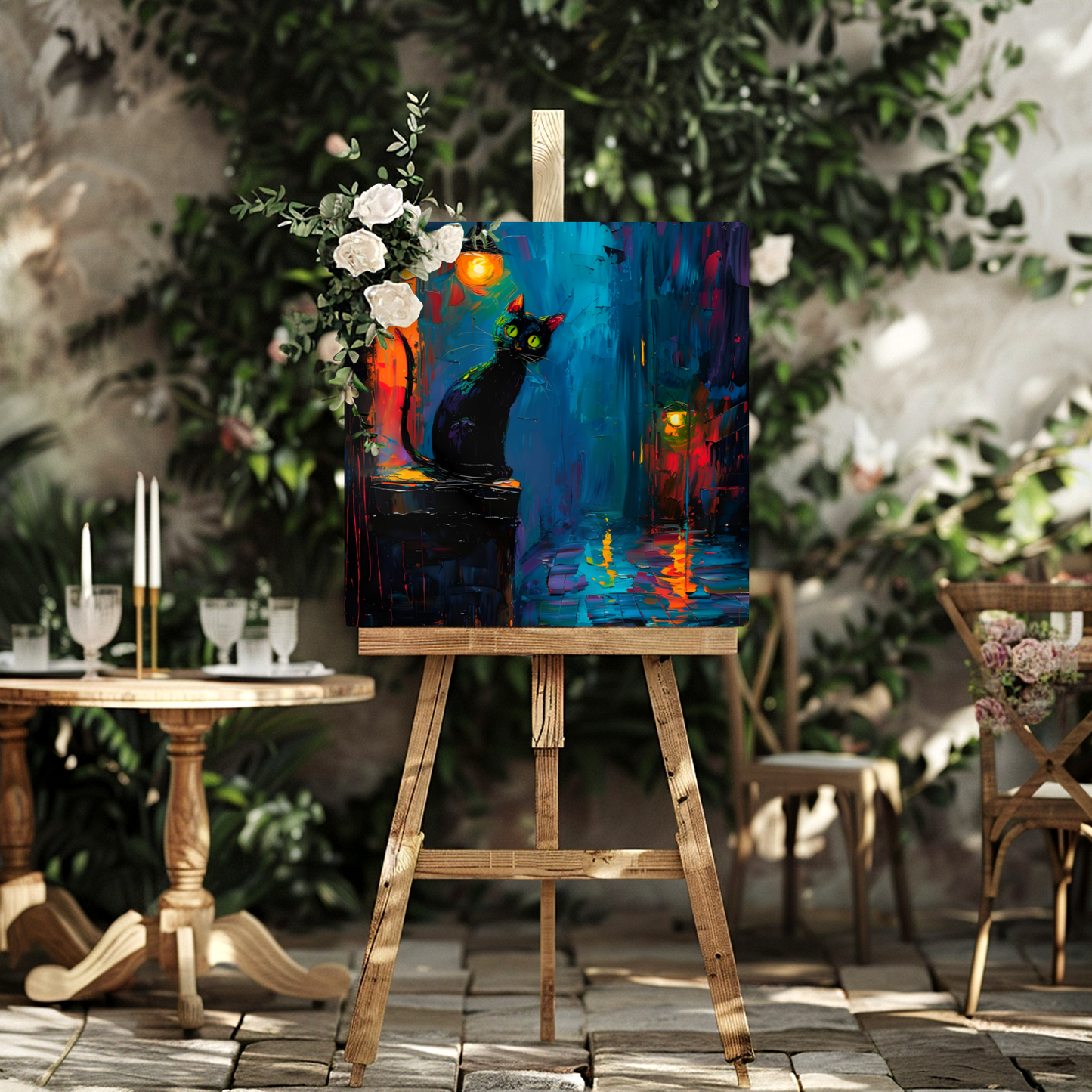 Nocturnal Guardian Premium Square Aluminum Prints