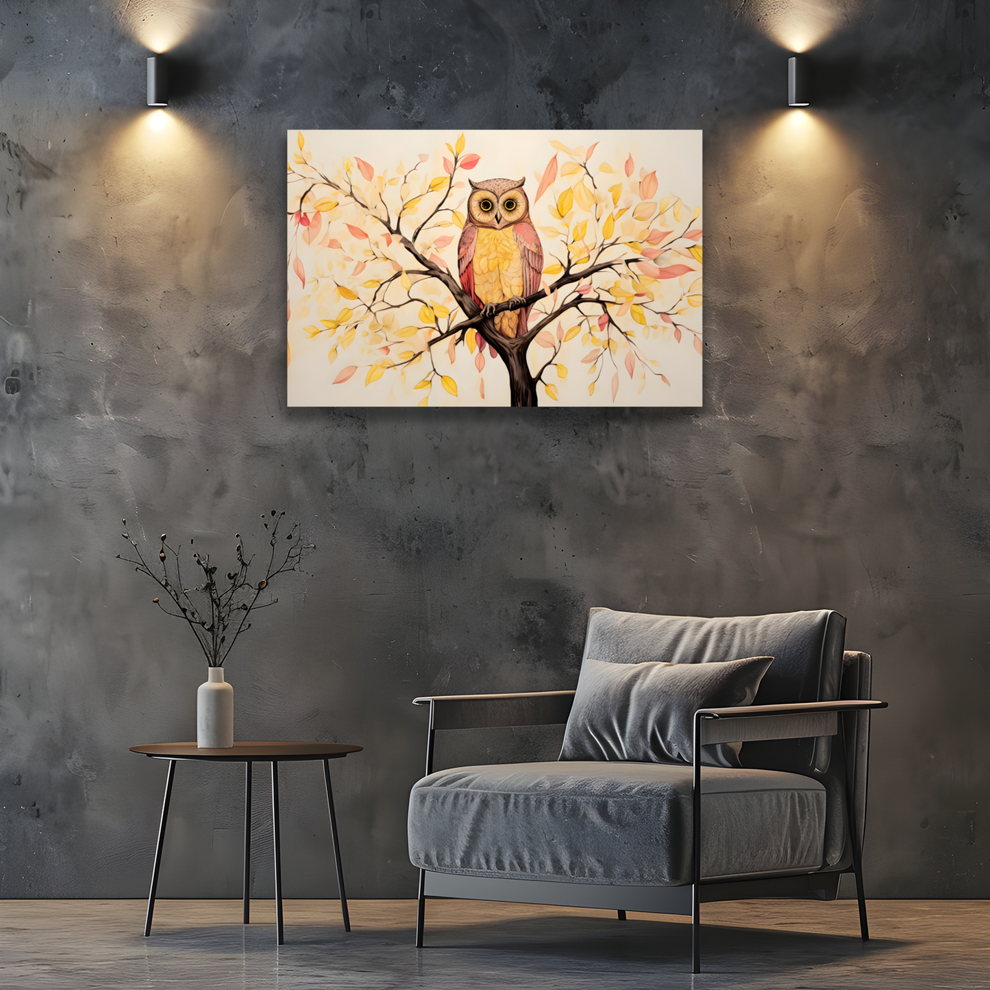Owls Perch Deluxe Box Landscape Canvas Prints