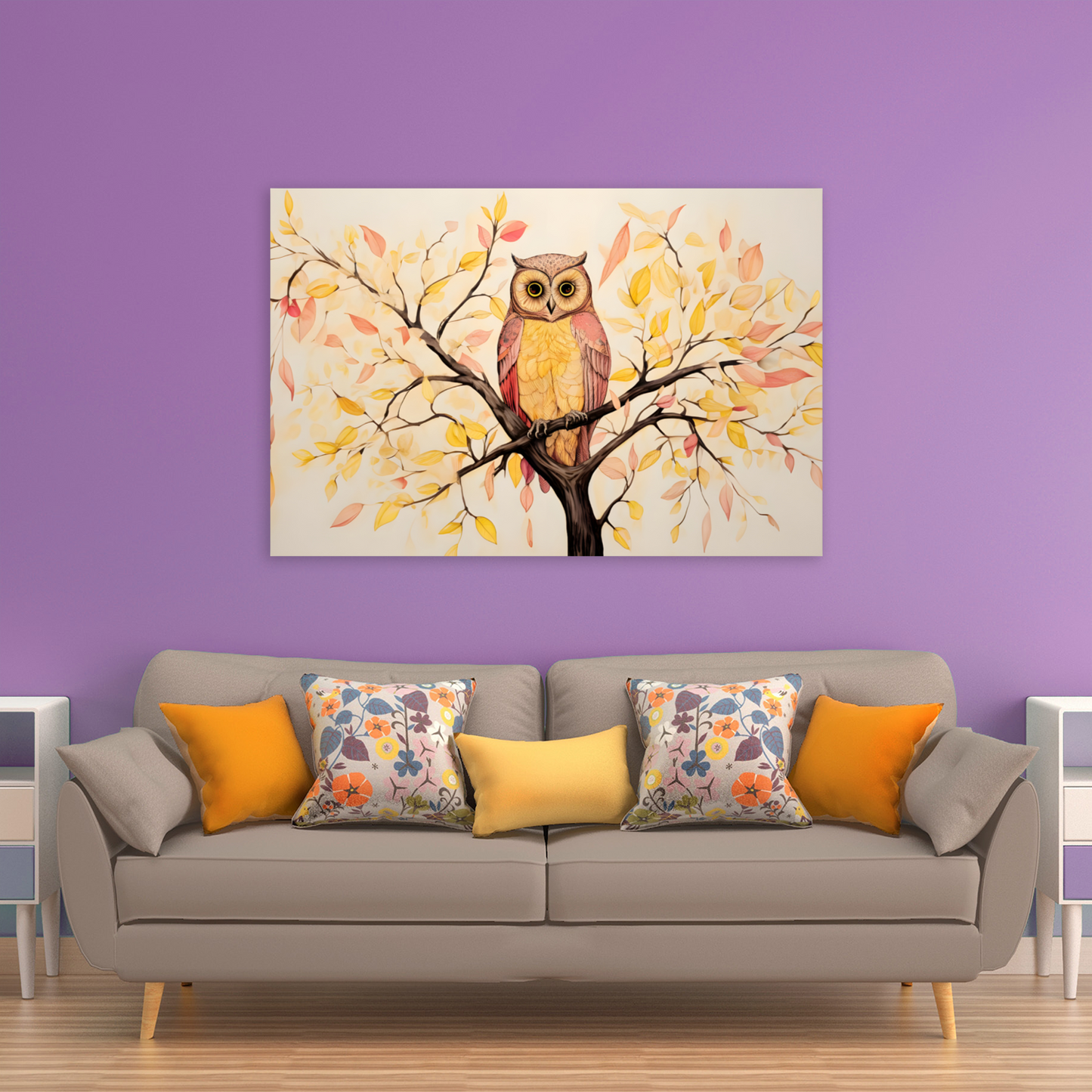 Owls Perch Deluxe Box Landscape Canvas Prints