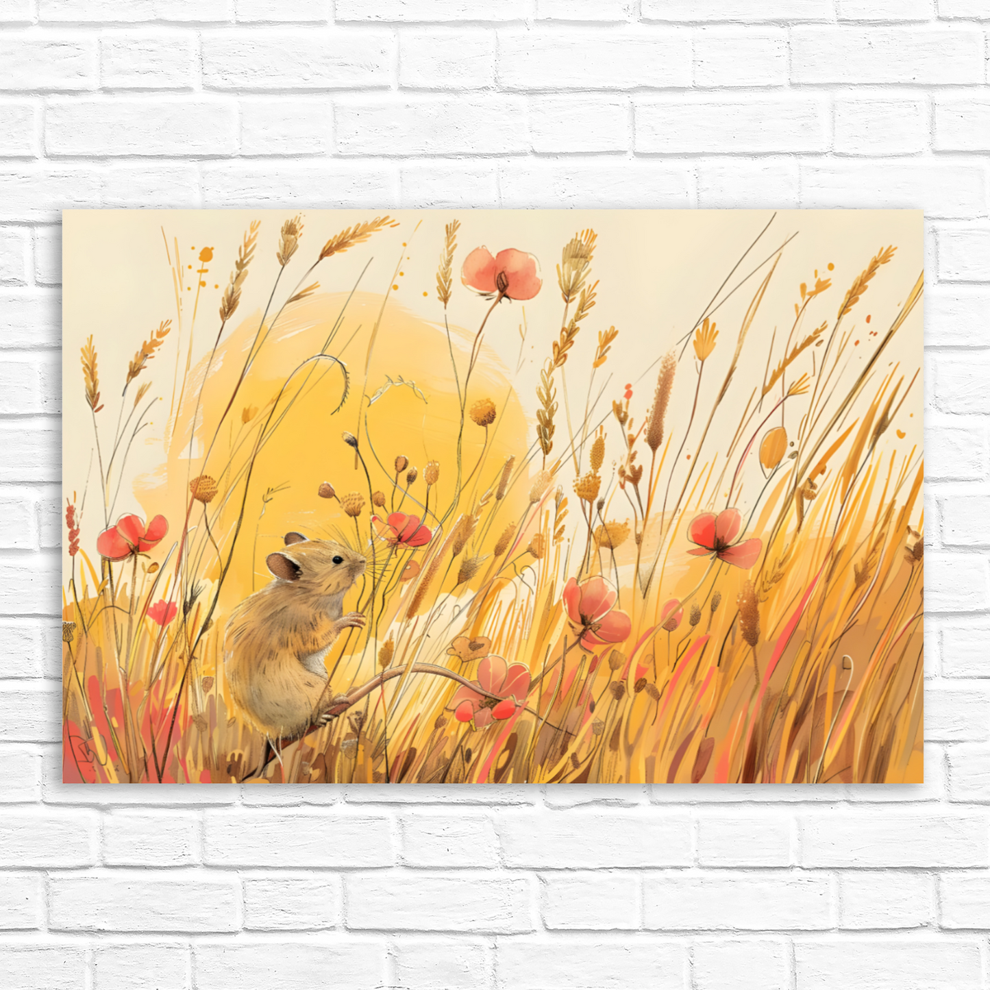 Meadow Mouse Deluxe Box Landscape Canvas Prints