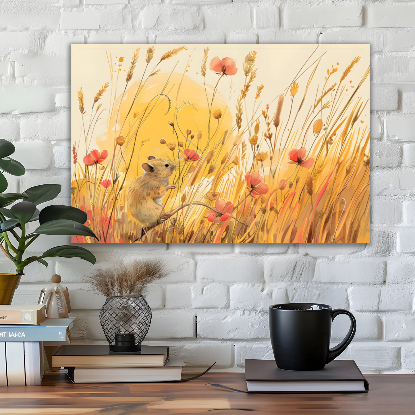 Meadow Mouse Deluxe Box Landscape Canvas Prints