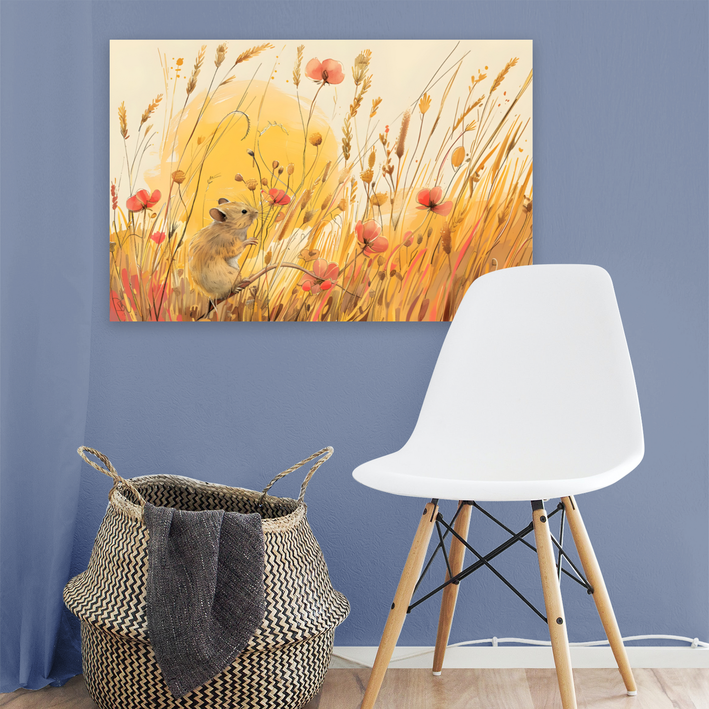 Meadow Mouse Deluxe Box Landscape Canvas Prints