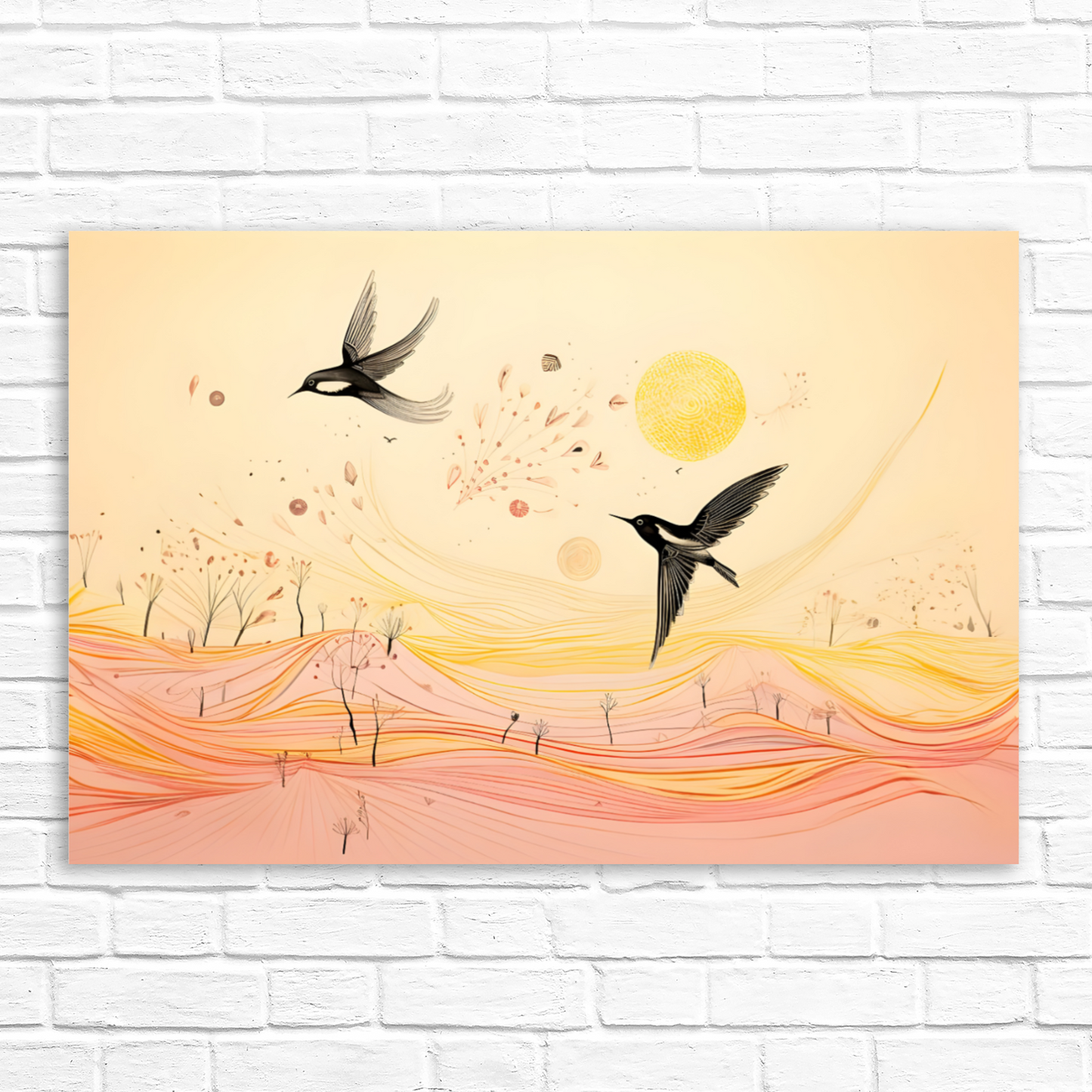 Harmony Of Swifts Deluxe Box Landscape Canvas Prints