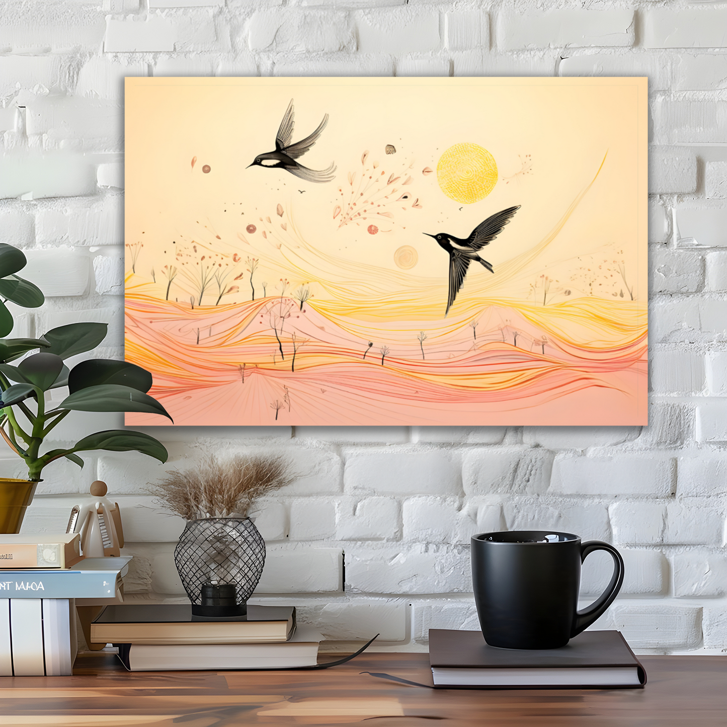 Harmony Of Swifts Deluxe Box Landscape Canvas Prints