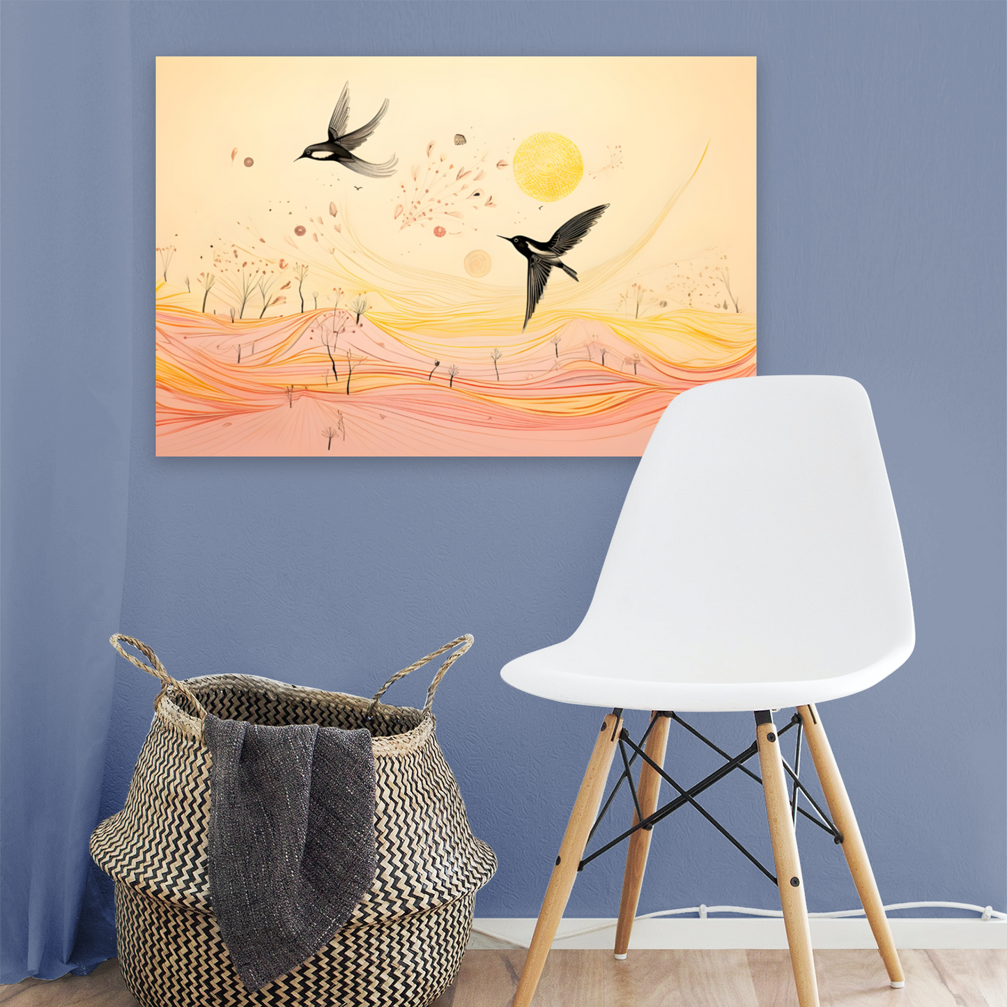 Harmony Of Swifts Deluxe Box Landscape Canvas Prints