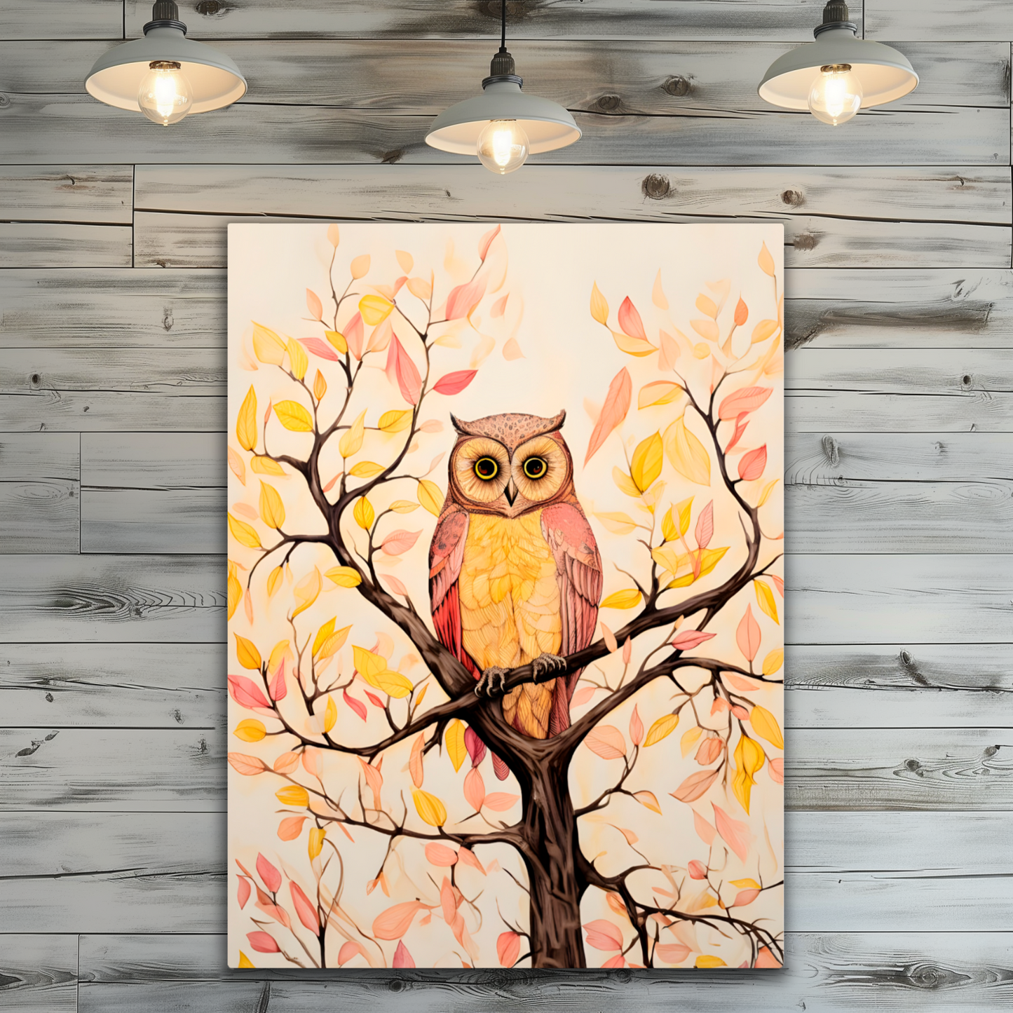 Owls Perch Premium Portrait Aluminum Prints
