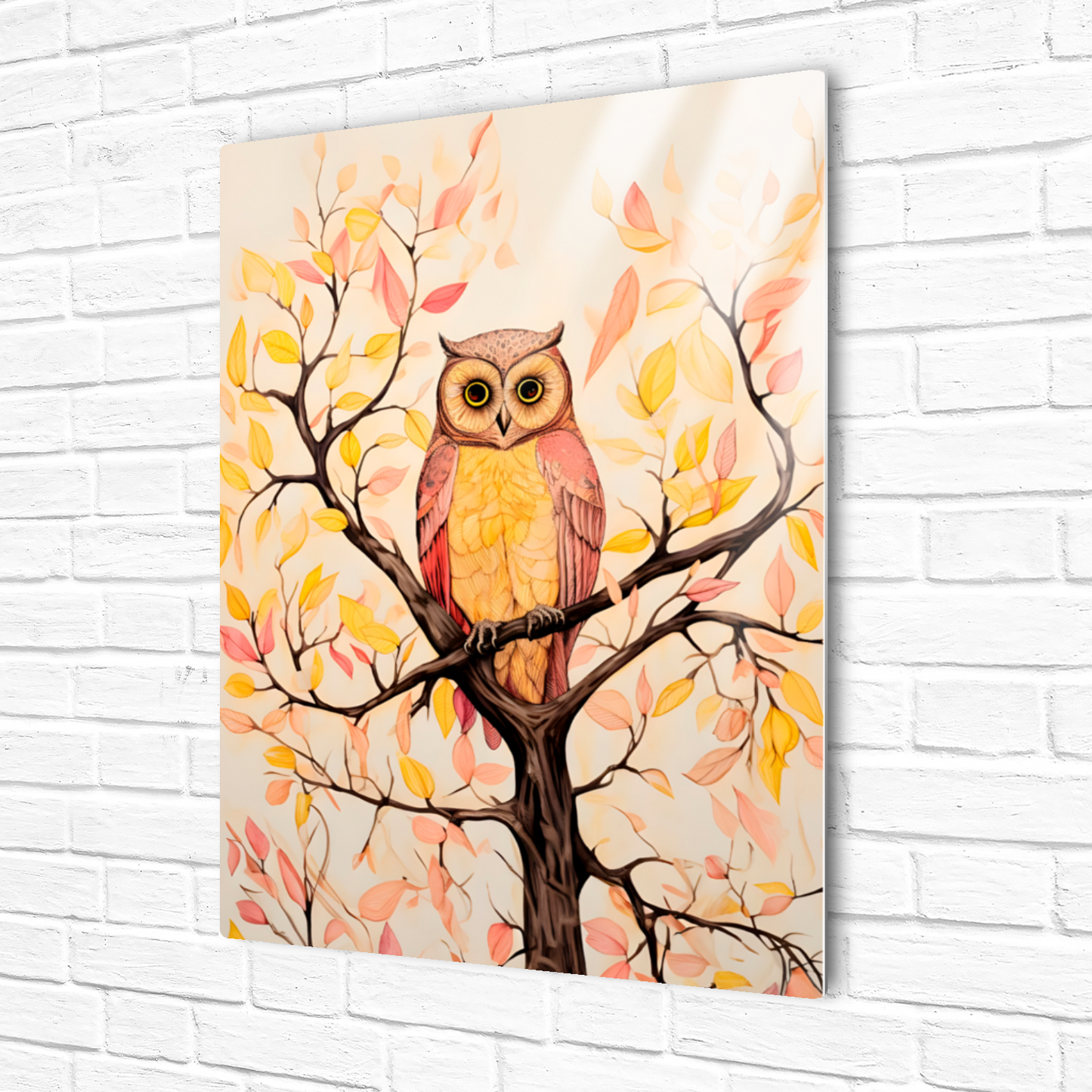 Owls Perch Premium Portrait Aluminum Prints
