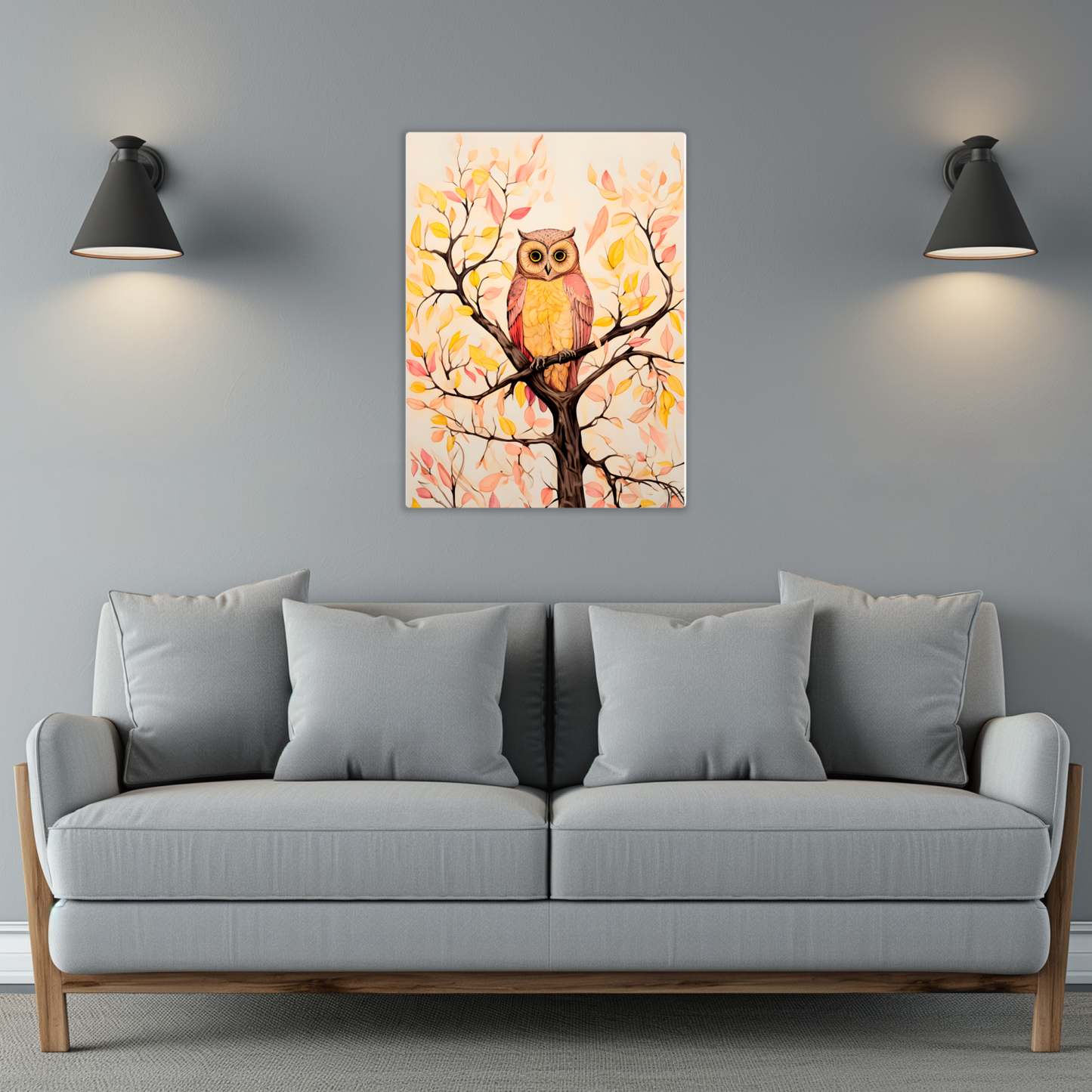 Owls Perch Premium Portrait Aluminum Prints