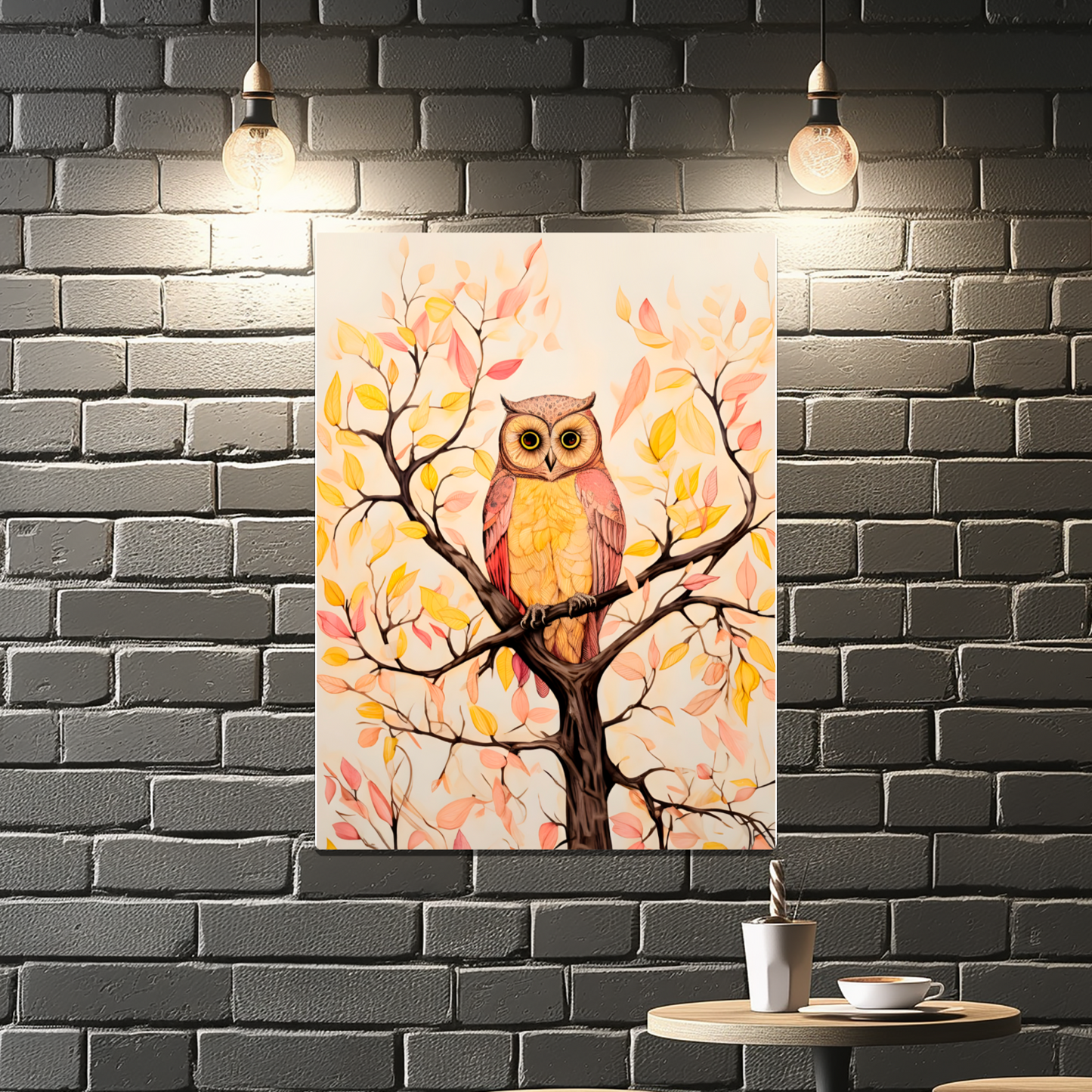 Owls Perch Premium Portrait Aluminum Prints
