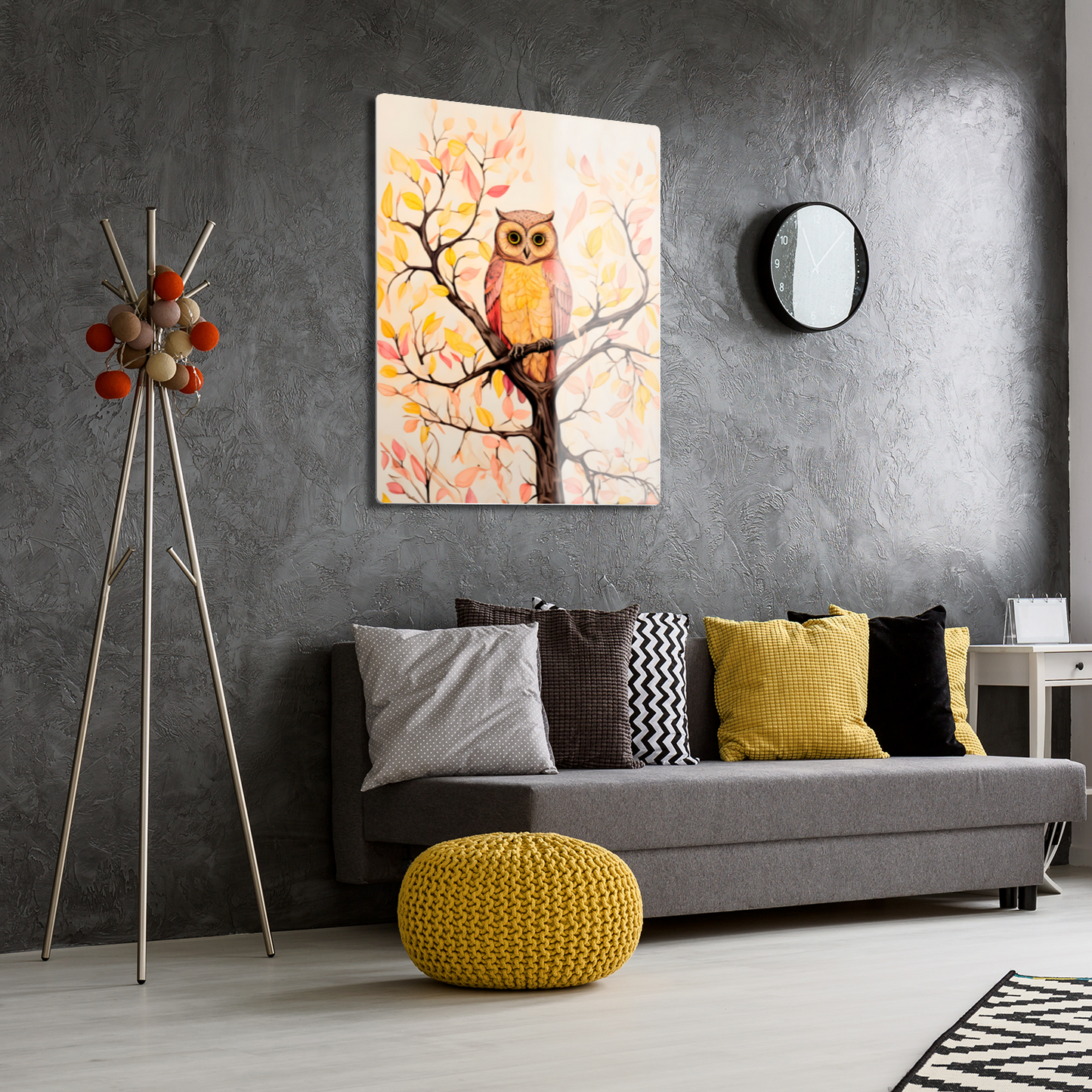 Owls Perch Premium Portrait Aluminum Prints