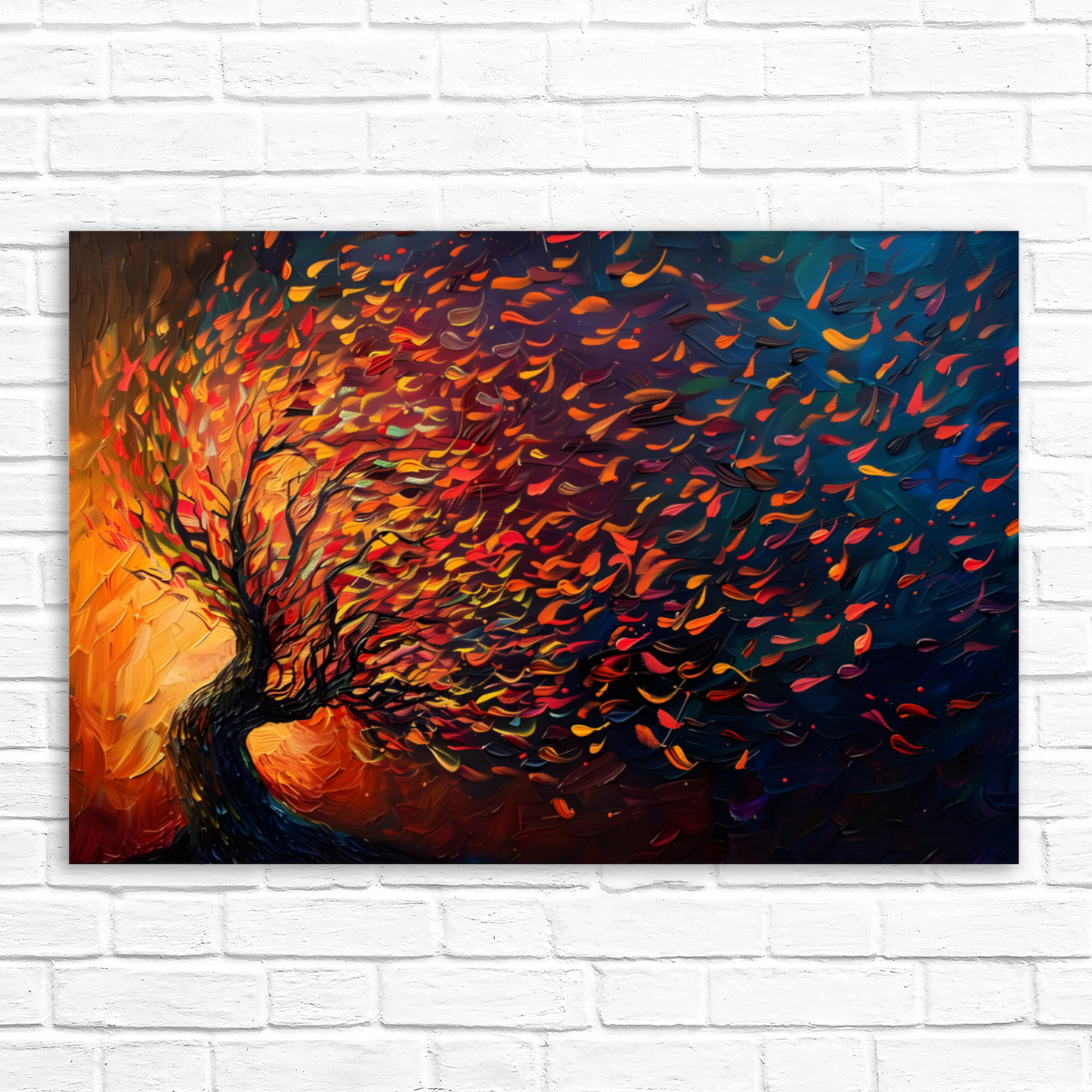 Tree of Life Fiery Elegance Deluxe Box Canvas Prints Landscape