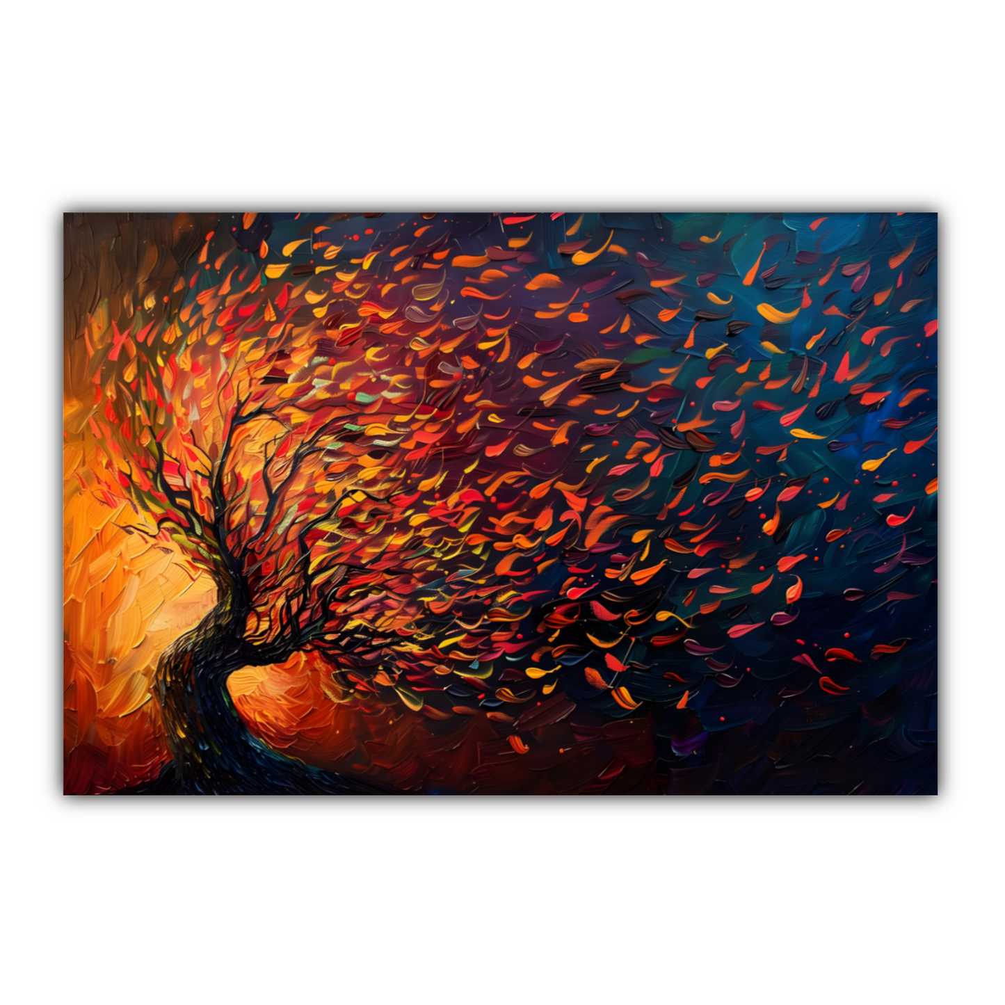 Tree of Life Fiery Elegance Deluxe Box Canvas Prints Landscape