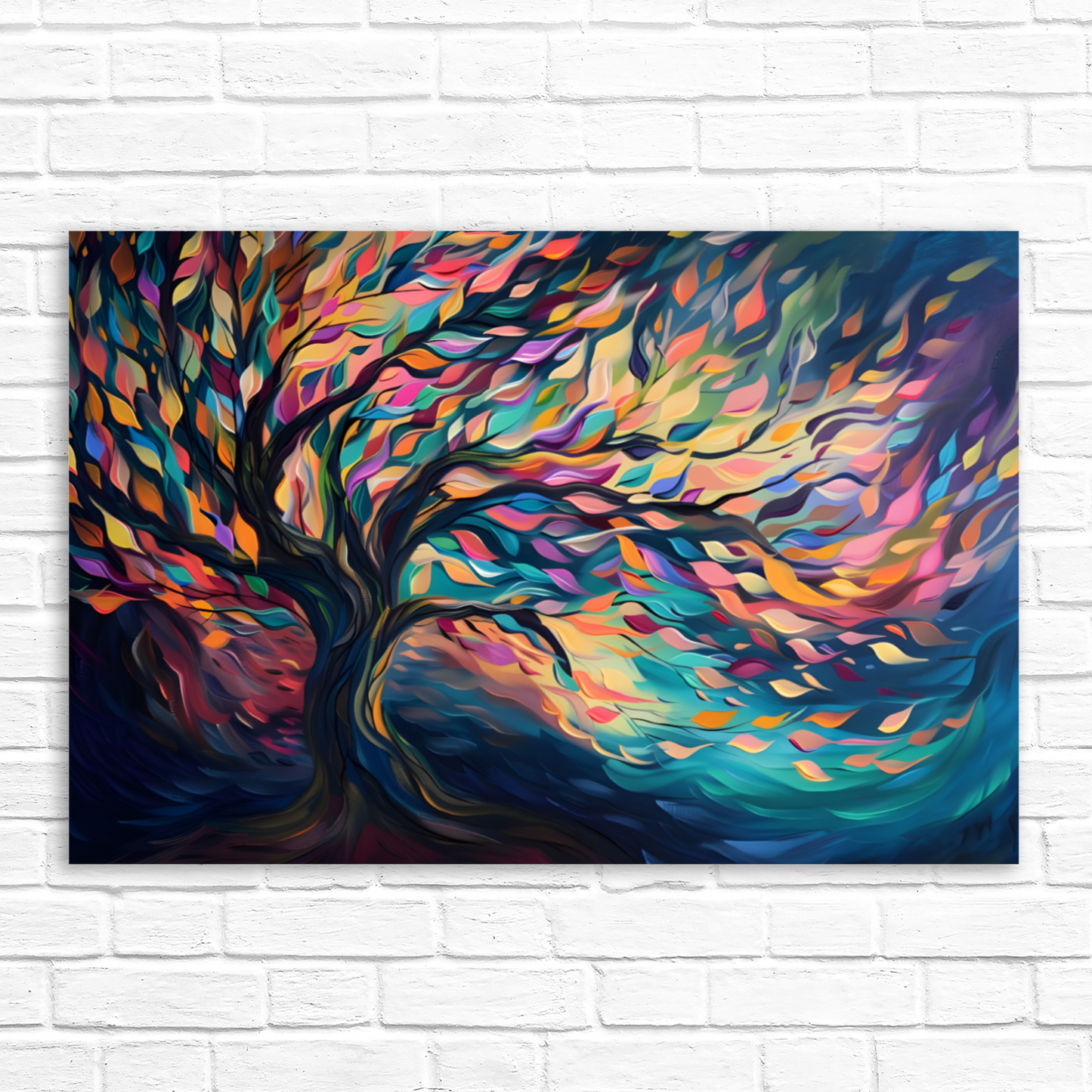 Tree of Life Vibrant Serenity Deluxe Box Canvas Prints Landscape