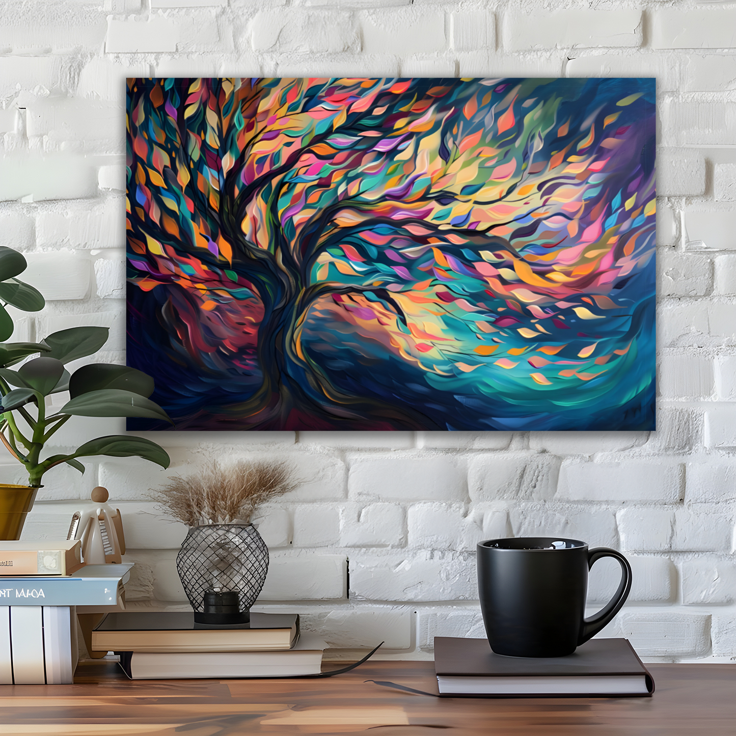 Tree of Life Vibrant Serenity Deluxe Box Canvas Prints Landscape