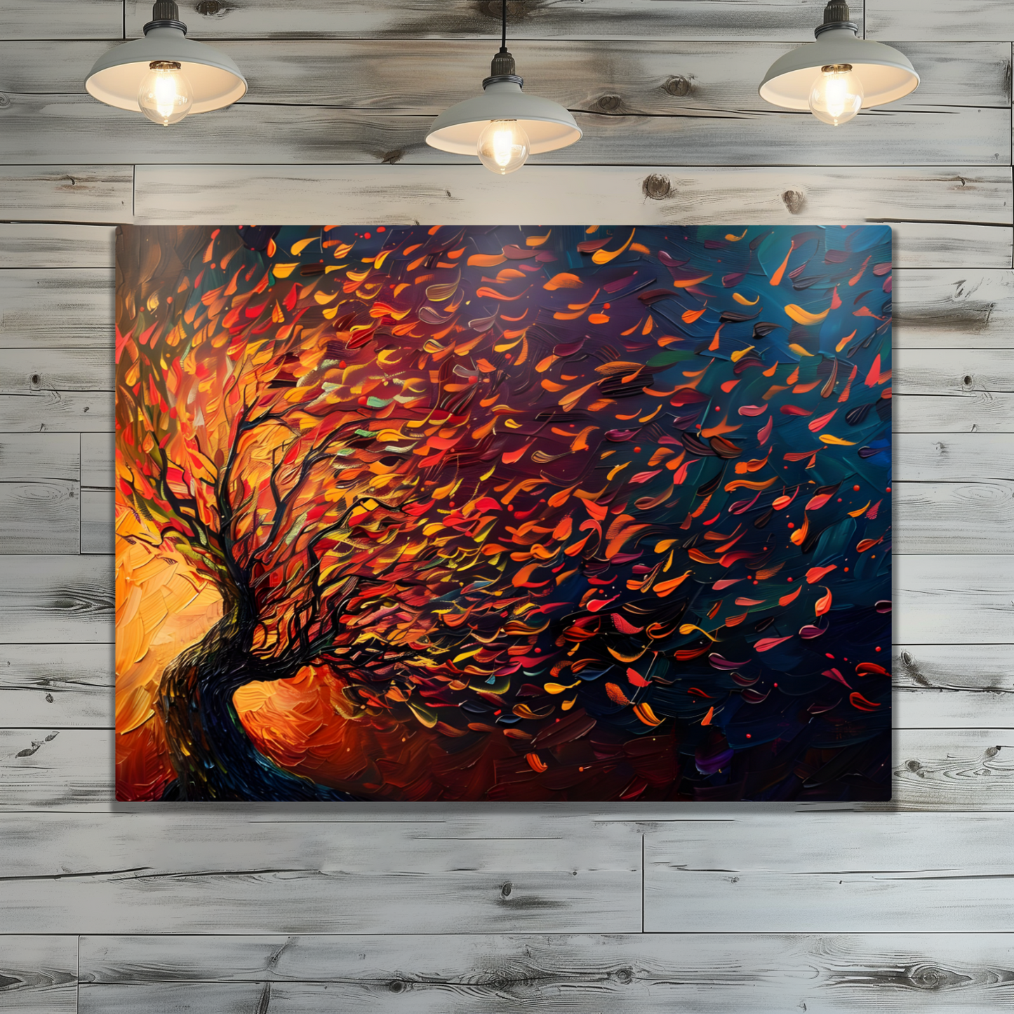Tree of Life Fiery Elegance Premium Landscape Aluminum Prints