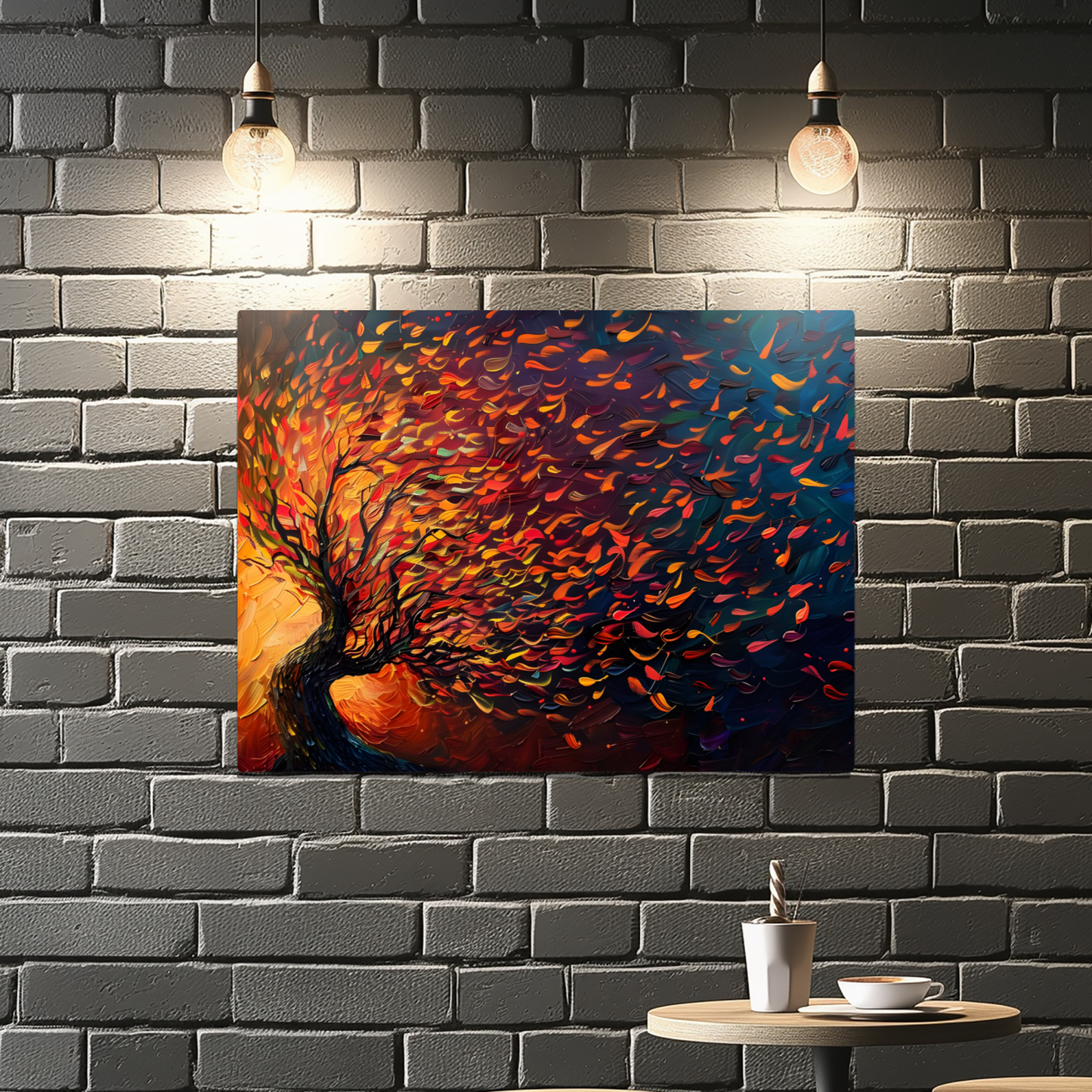 Tree of Life Fiery Elegance Premium Landscape Aluminum Prints