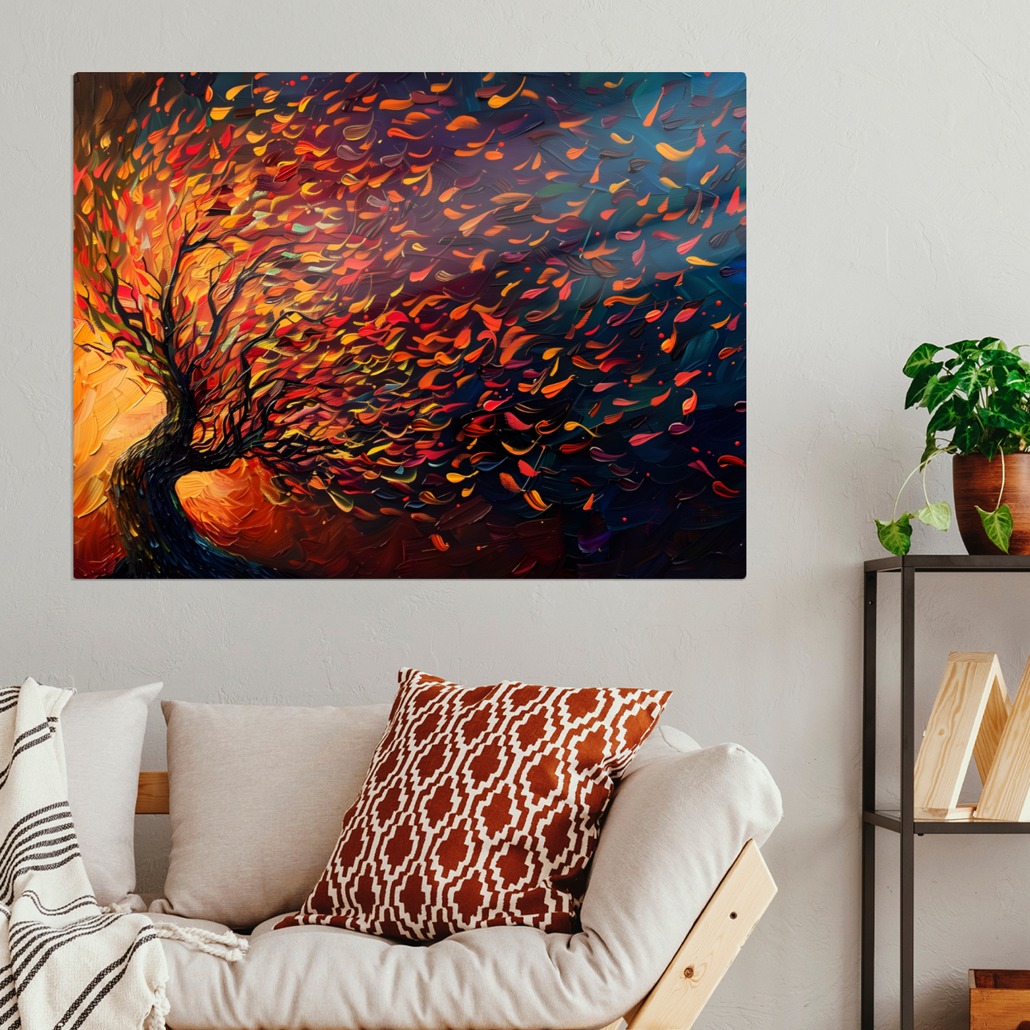 Tree of Life Fiery Elegance Premium Landscape Aluminum Prints